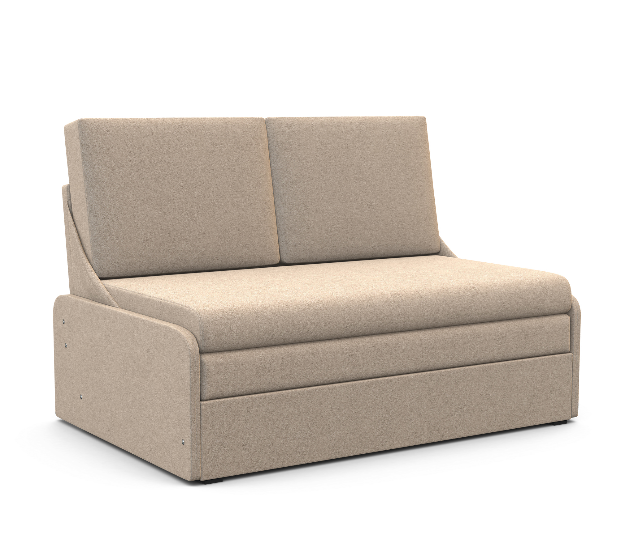 Изображение товара Диван раскладной Шарм-дизайн Уют-2 велюр бежевый 128x85x85 см
