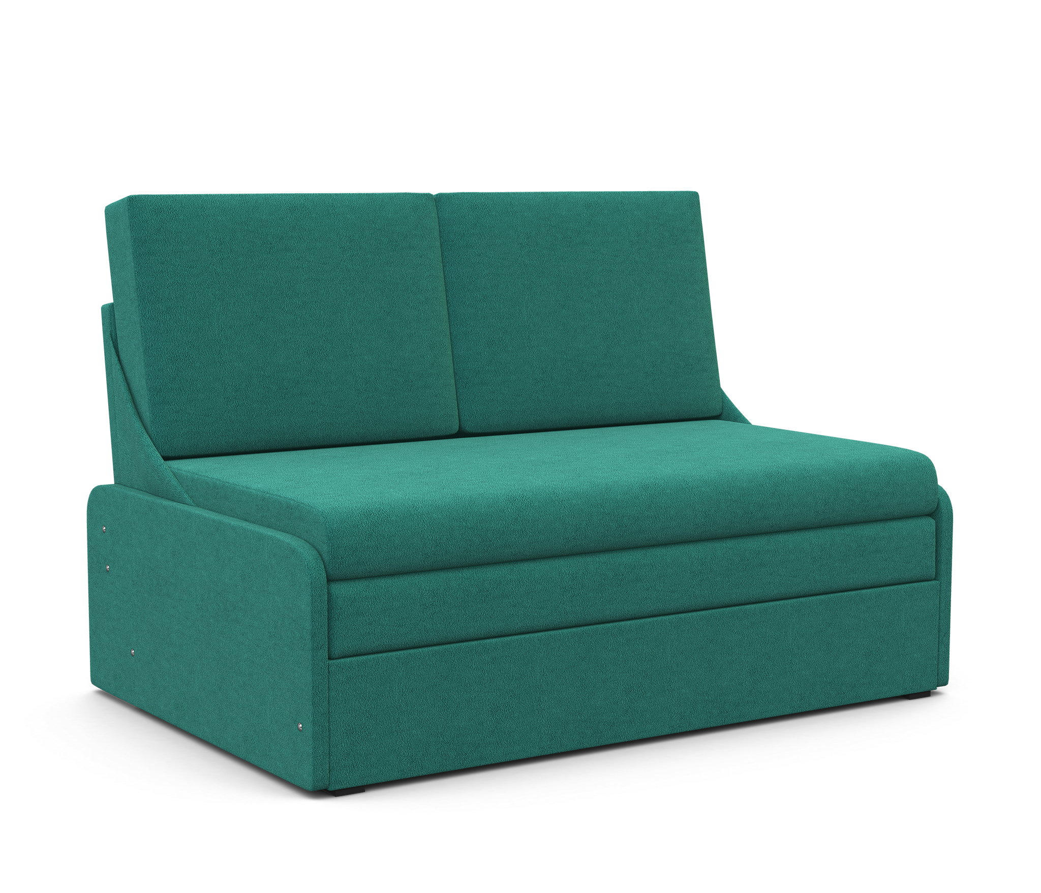 Изображение товара Диван раскладной Шарм-дизайн Уют-2 128x85x85 см велюр бирюзовый