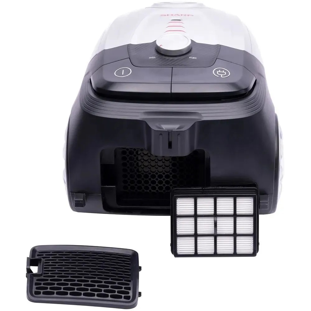 Изображение товара Пылесос с мешком-пылесборником Sharp Ecjb19rs 1900 Вт 2.3 л цвет серебристый