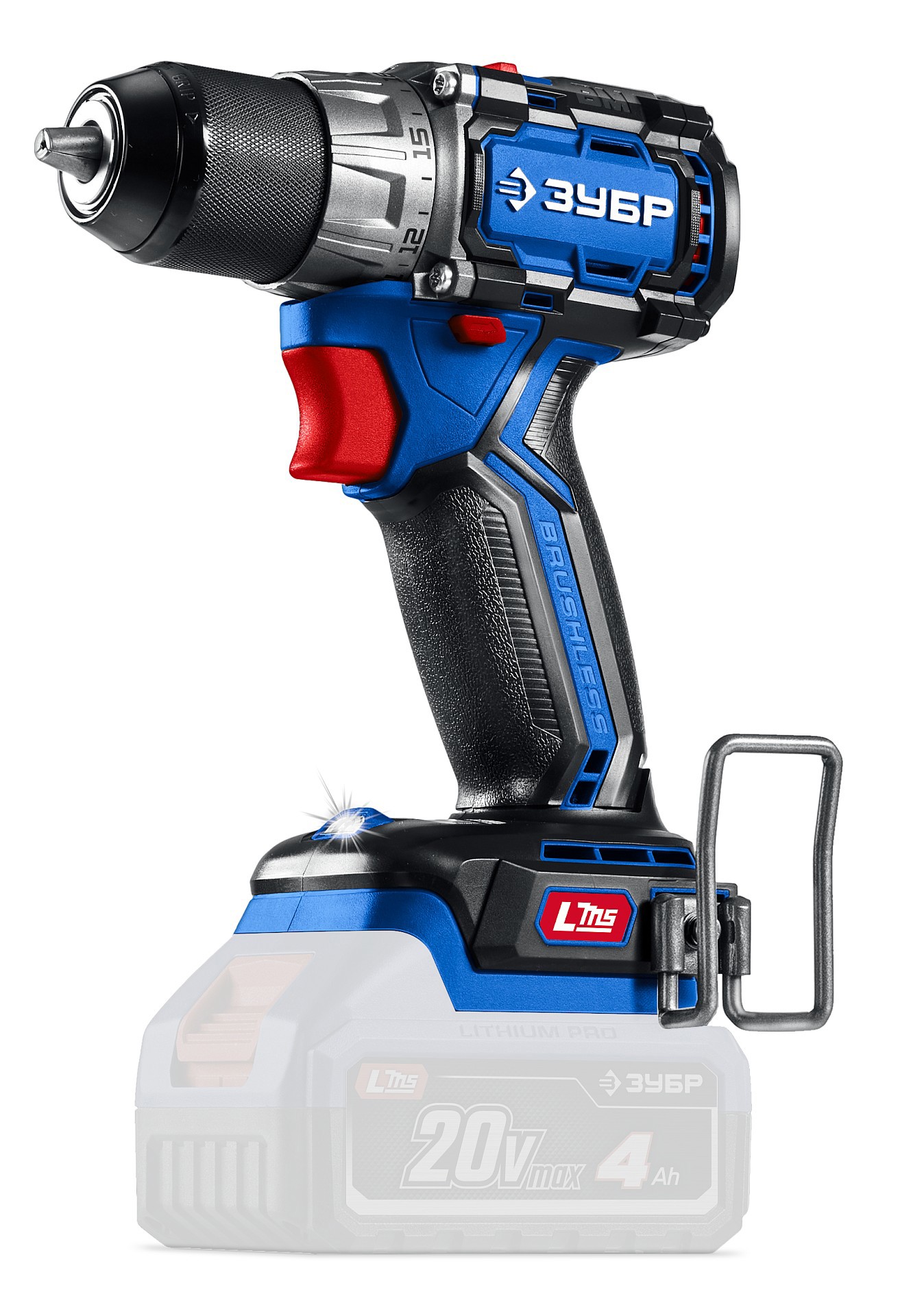 Изображение товара Дрель-шуруповерт аккумуляторная бесщеточная Зубр Профессионал DB-50