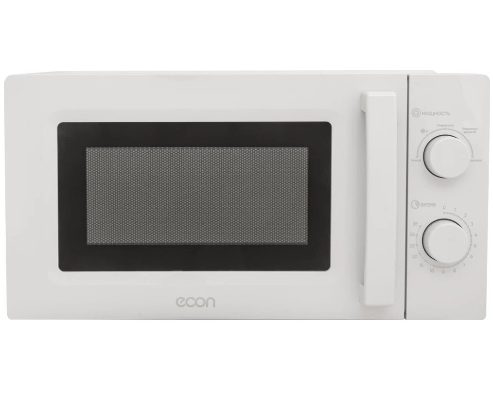 Изображение товара Микроволновая печь Econ ECO-2040M белая 20 л 700 Вт механика автоматическое размораживание