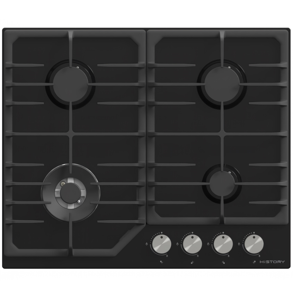 Изображение товара Встраиваемая панель газовая HiSTORY HGE 643C FBK