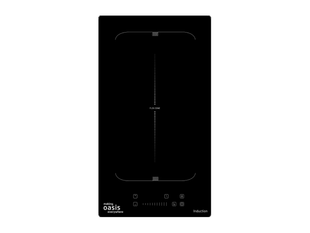 Изображение товара Индукционная варочная панель Oasis P-IBDF 29 см 2 конфорки черный