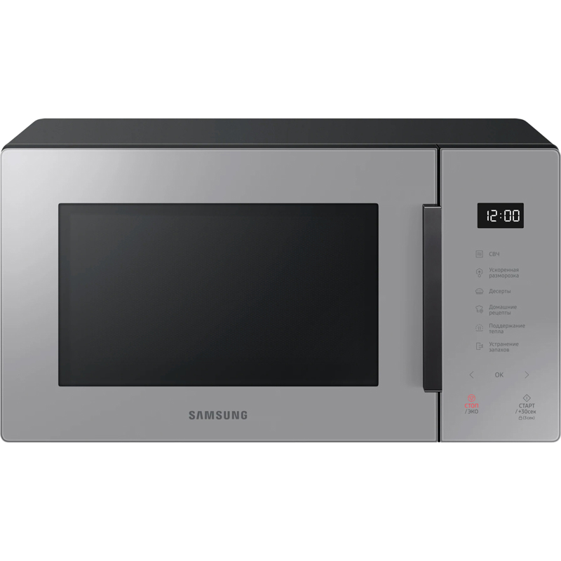 Изображение товара Микроволновая печь SAMSUNG MS23T5018AG BW 23 л сенсорное управление плодотворное размораживание