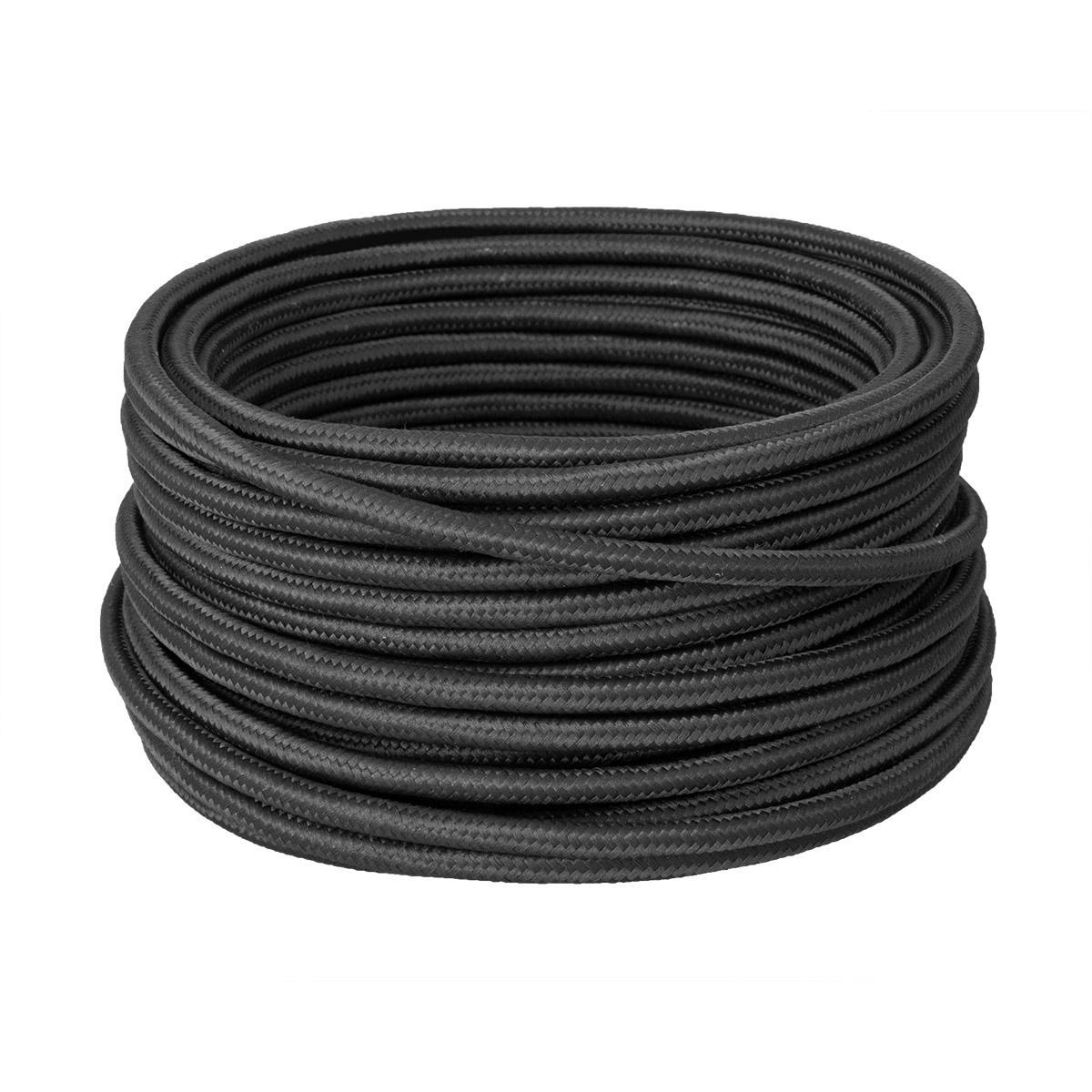 Изображение товара Провод телевизионный ретро Retro Electro TV 20 м черный стильный антенный кабель