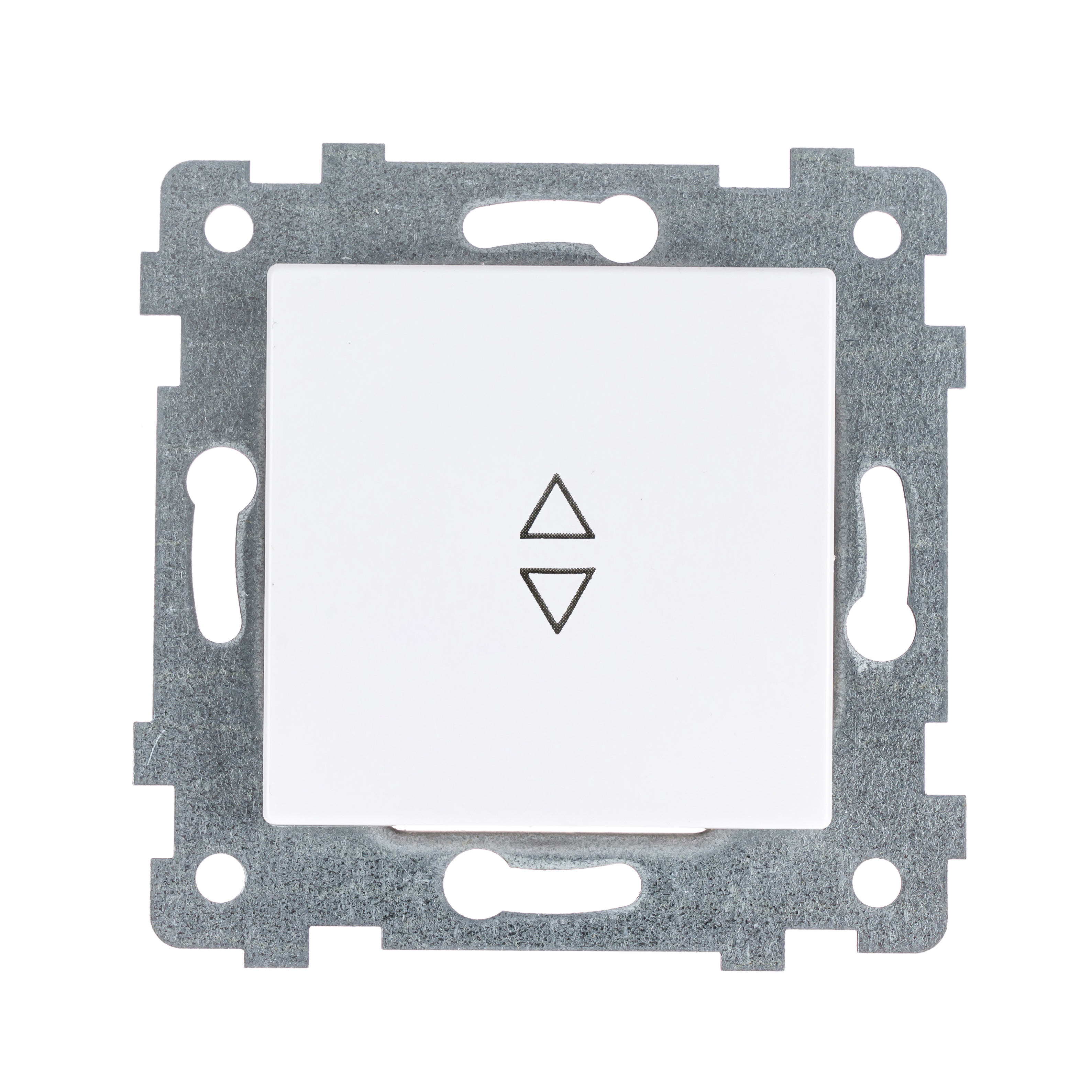 Изображение товара Переключатель встраиваемый Аксиома 121045 без заземления белый