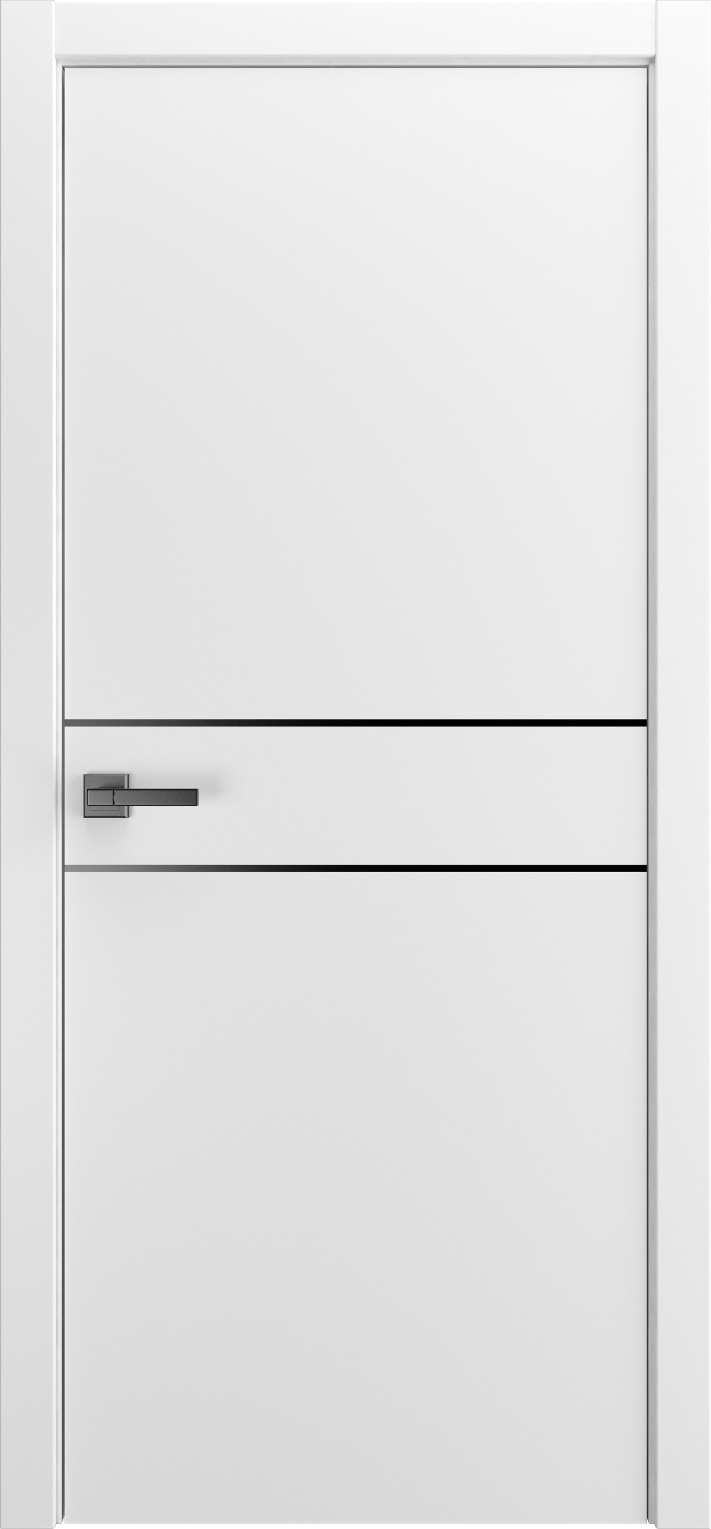 Изображение товара Дверь межкомнатная Frant Riviera Line-2 глухая 70x200см ПВХ цвет эмалит белый