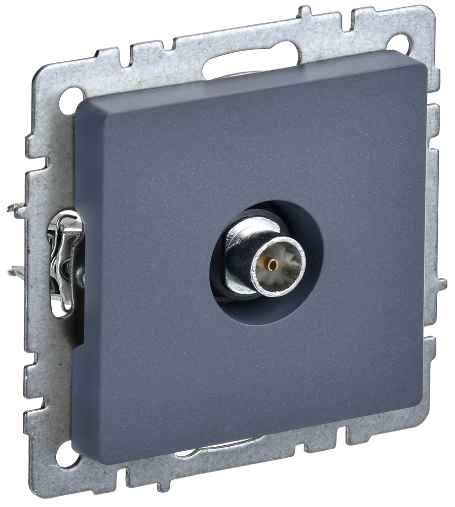 Изображение товара Розетка встраиваемая Iek Brite BR-A10-O-K35 цвет серый