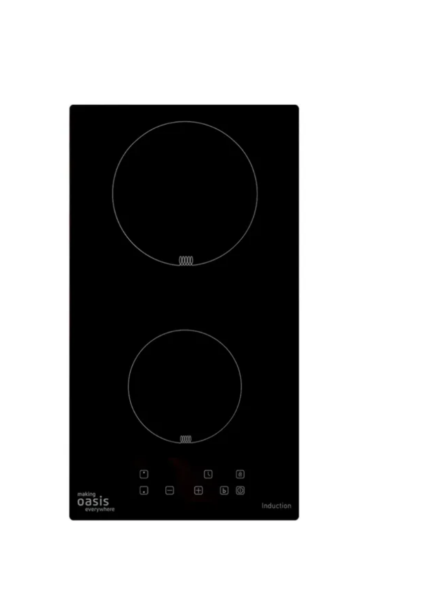 Изображение товара Встраиваемая индукционная панель домино OASIS P-IBD 2 конфорки Стеклокерамика Черный