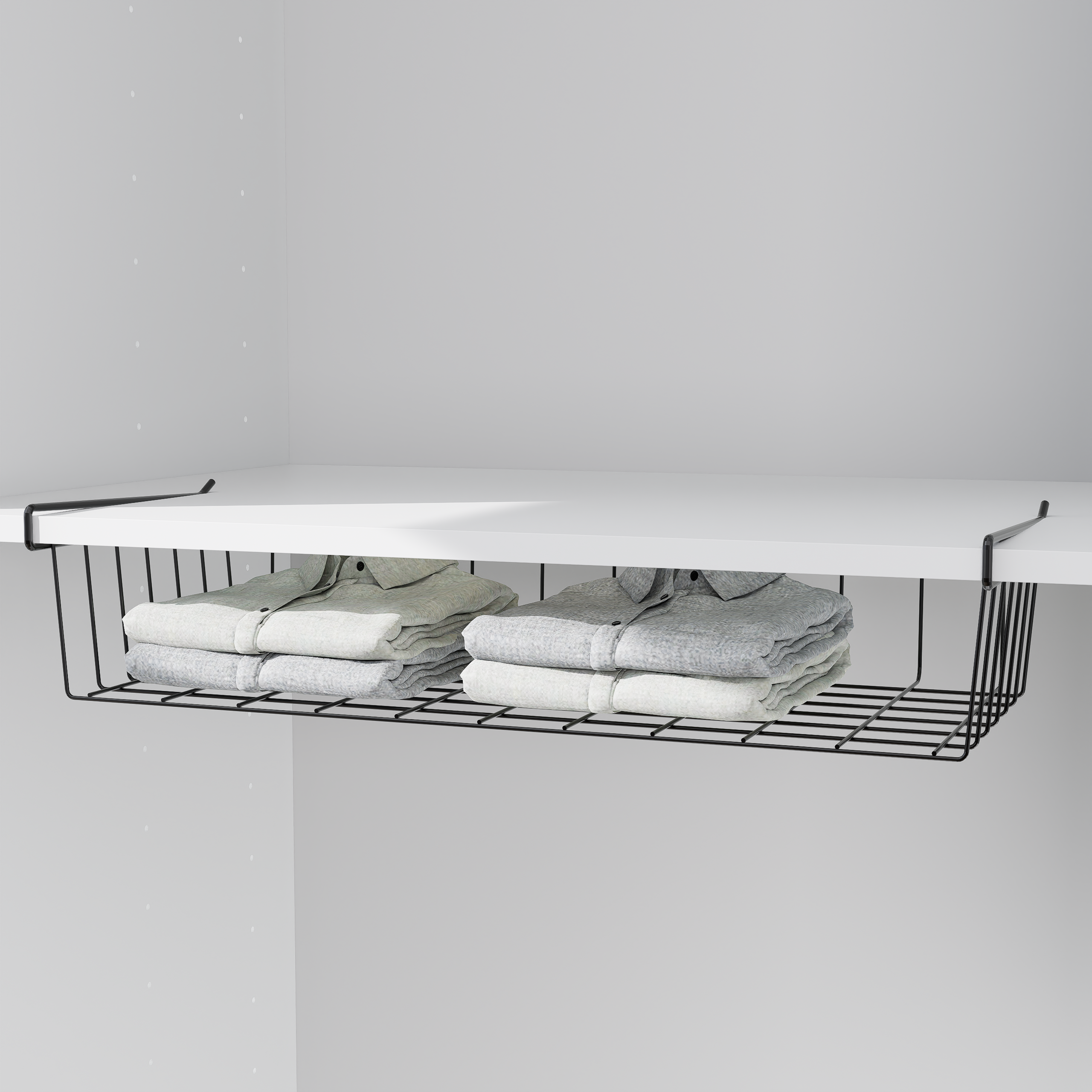 Изображение товара Корзина для шкафа 56x12x25.7 см цвет черный