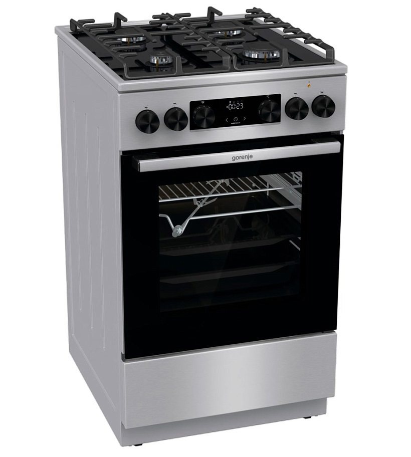 Изображение товара Комбинированная плита Gorenje GK5C65XV с духовкой, 11 режимов, электроподжиг