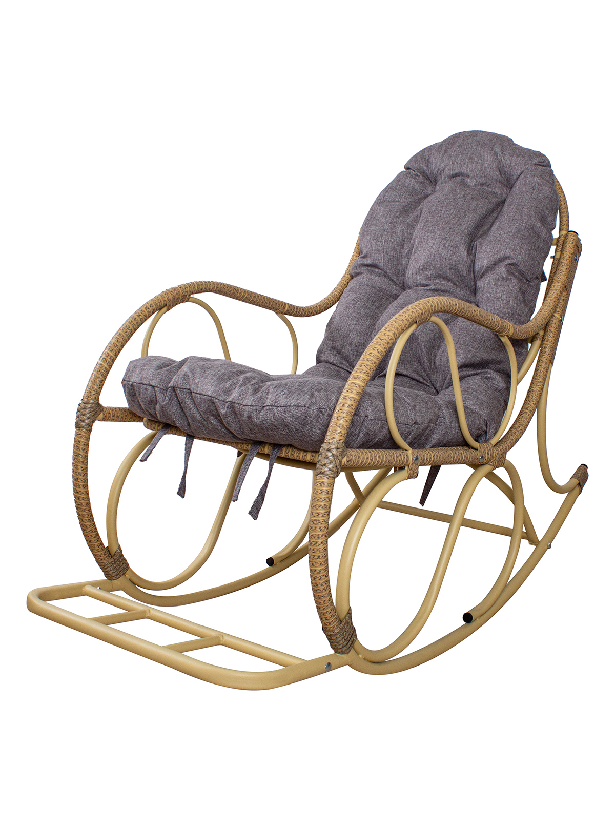 Изображение товара Кресло-качалка M-Group Элит 12810509 130x56x98 см серый