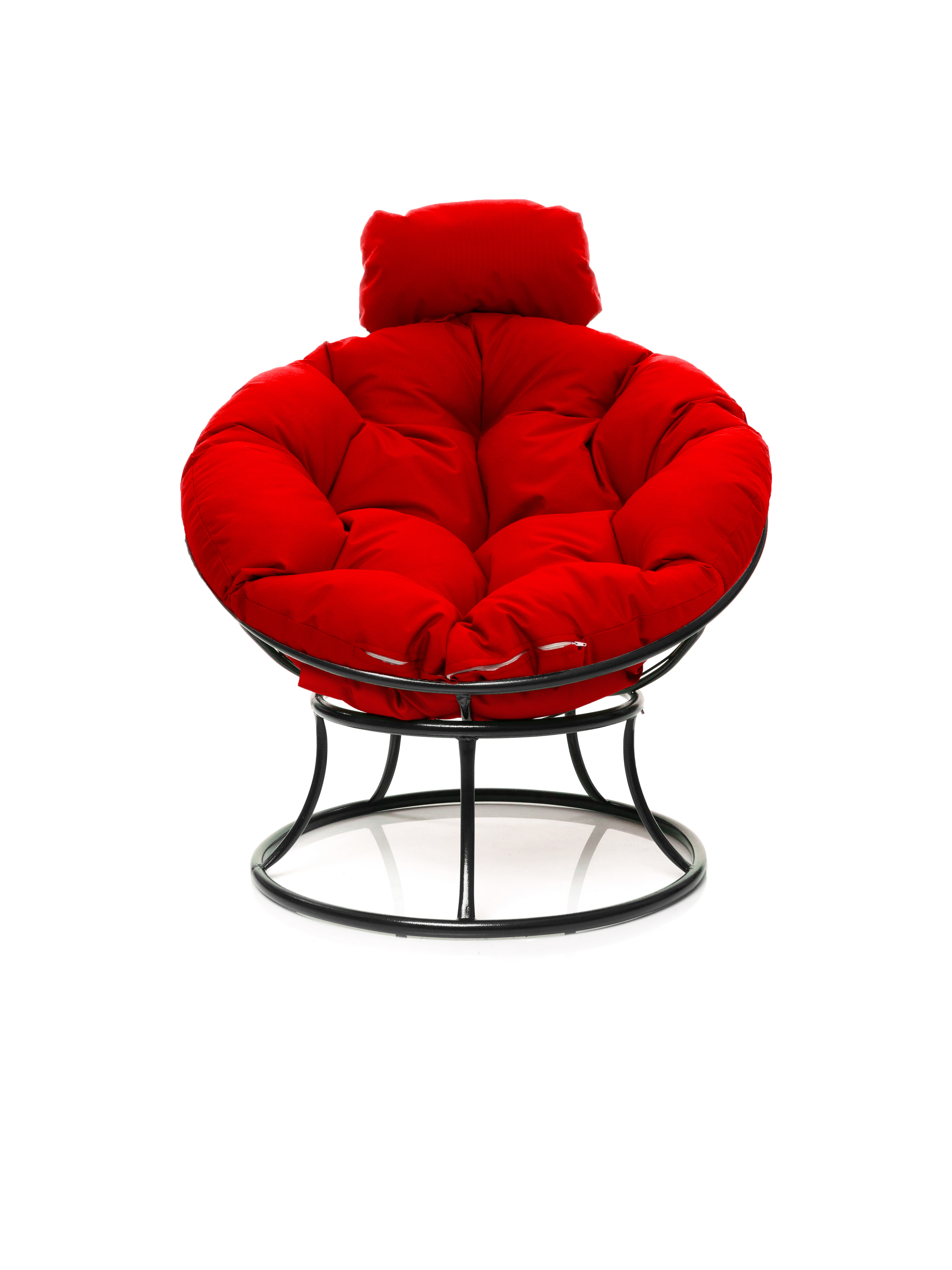 Изображение товара Кресло садовое М-Group Папасан мини без ротанга, черное, складное для террасы и сада