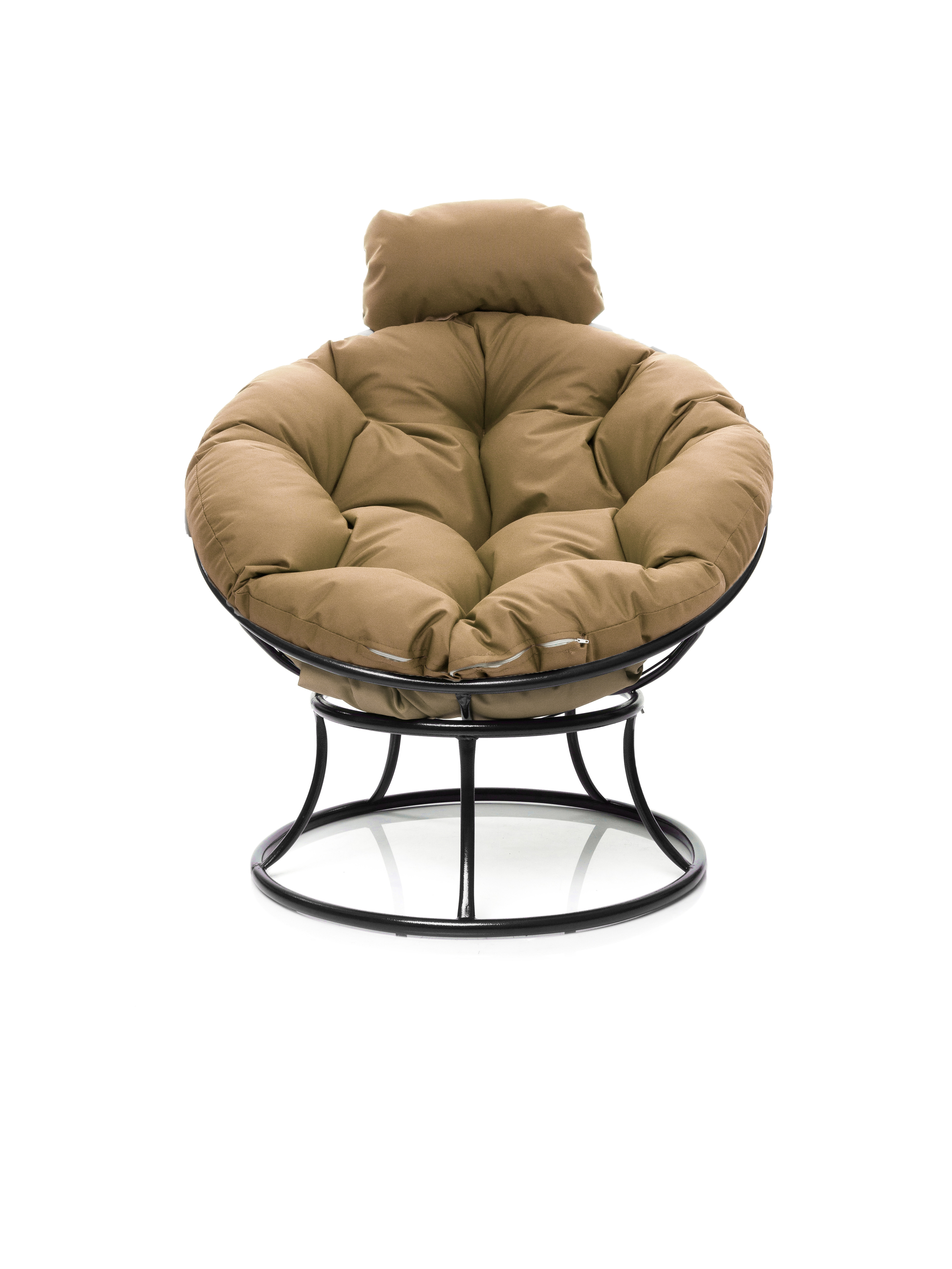 Изображение товара Кресло M-Group Папасан мини без ротанга черный/бежевый Изображение товара Кресло M-Group Папасан мини без ротанга черный/бежевый