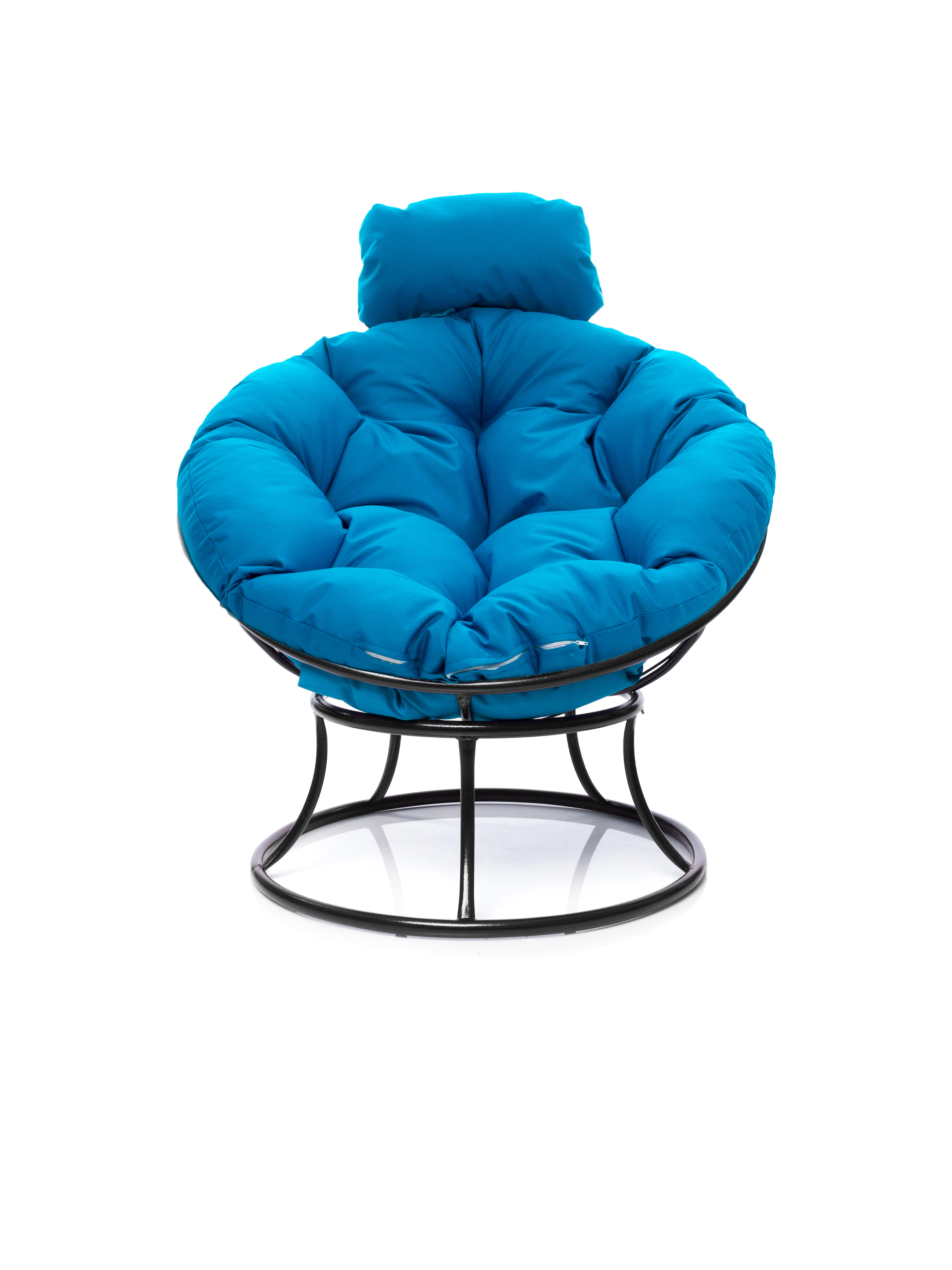 Изображение товара Кресло M-Group Папасан мини 12060403 черный/голубой