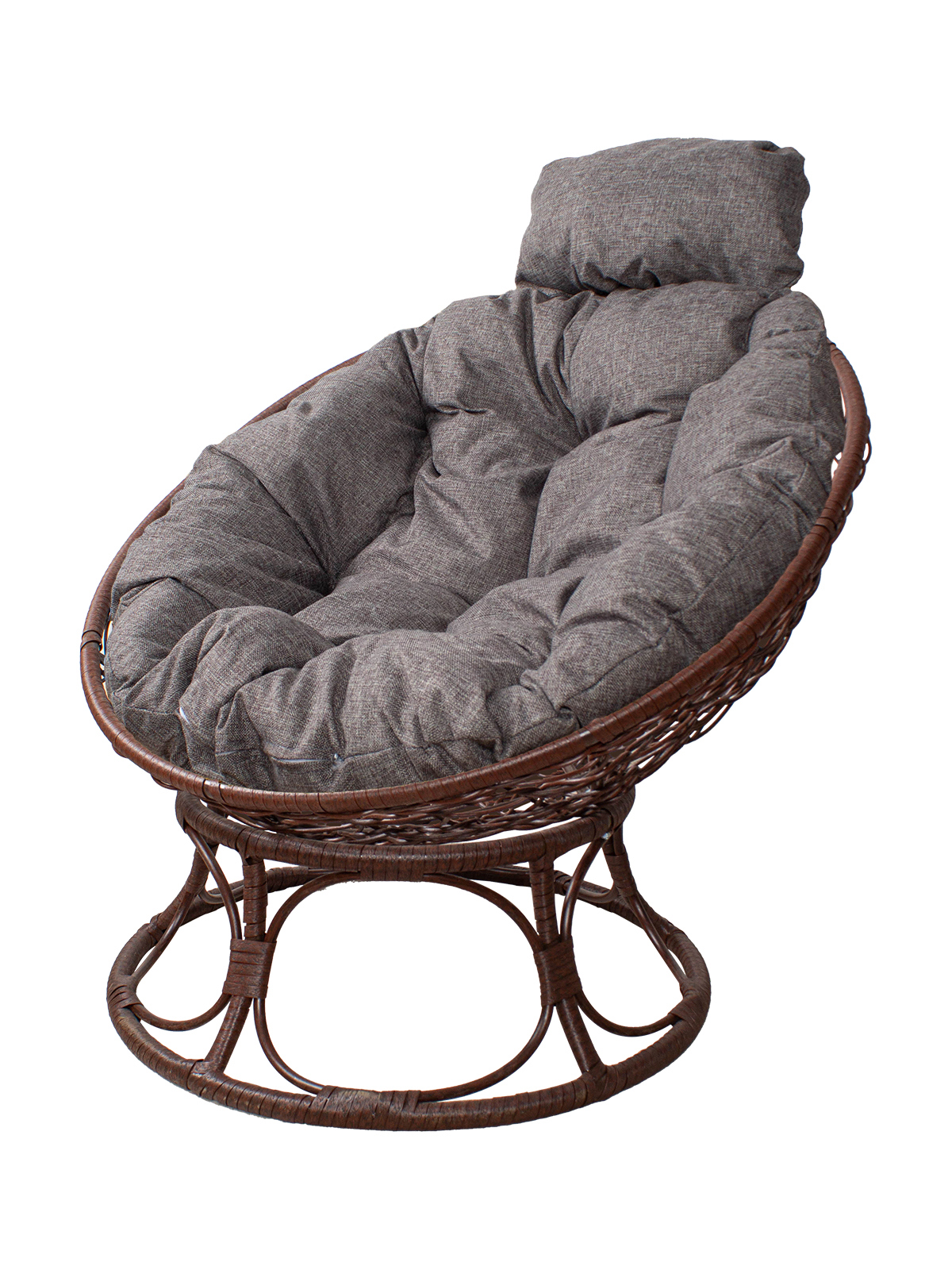 Изображение товара Кресло Папасан мини с ротангом для сада и террасы от M-GROUP 58x77x68 см