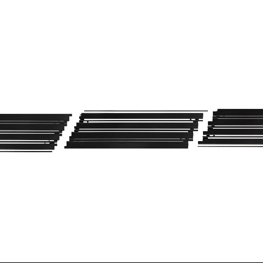 Изображение товара Радиатор ARBIOLA Gorizont Liner 1200 мм 4 секции черный горизонтальный с боковым подключением