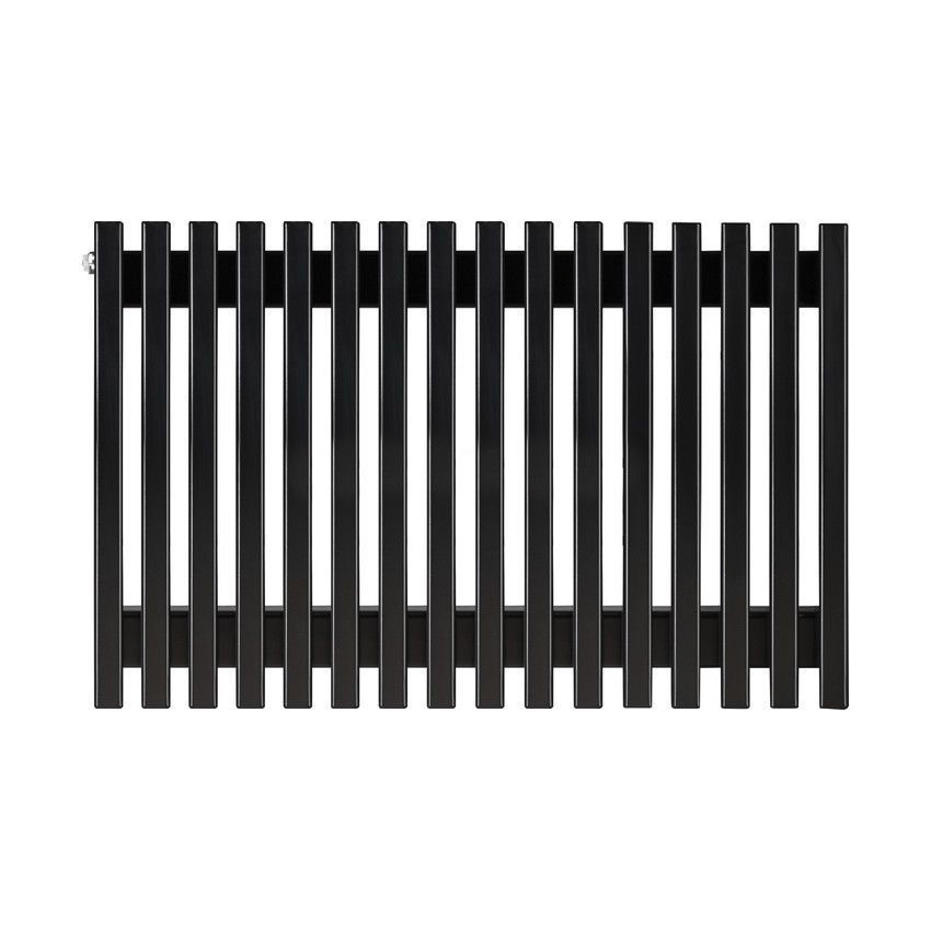 Изображение товара Радиатор трубчатый Arbiola Compact 600-63-16 черный вертикальный 16 секций боковое подключение