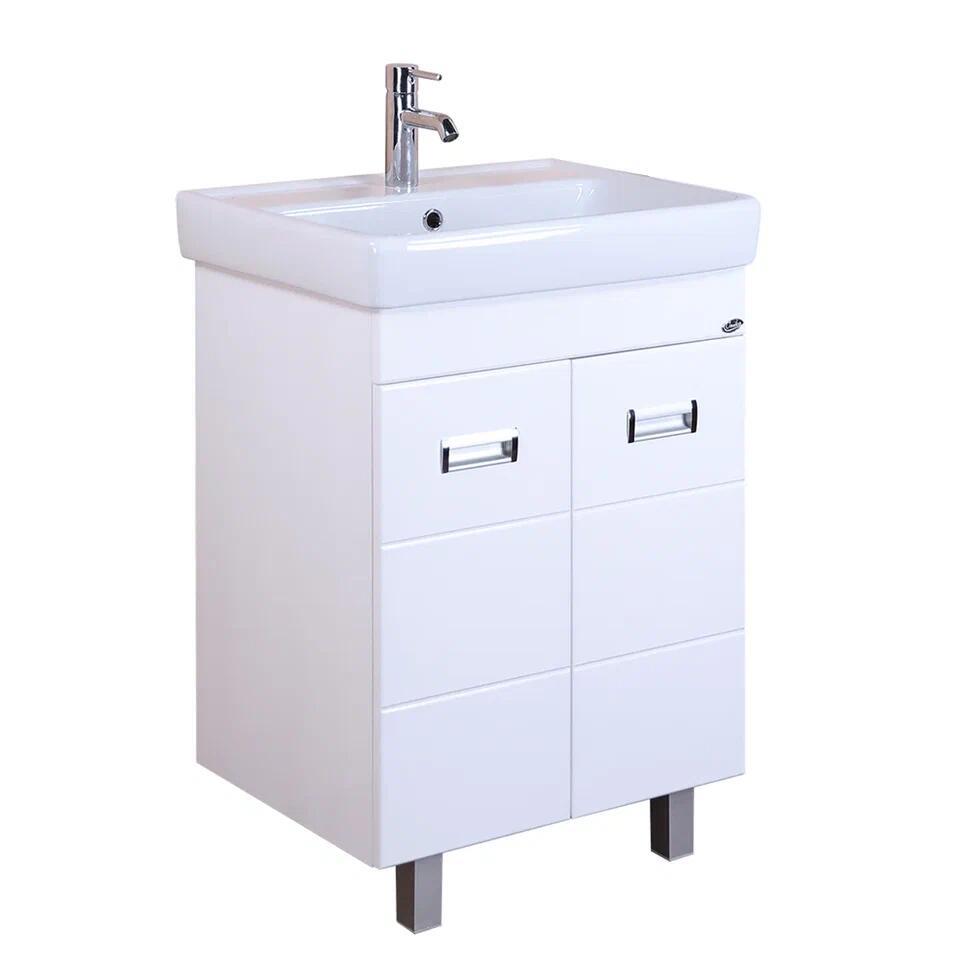 Изображение товара Тумба под раковину напольная ONIKA Балтика 55 белый глянцевый