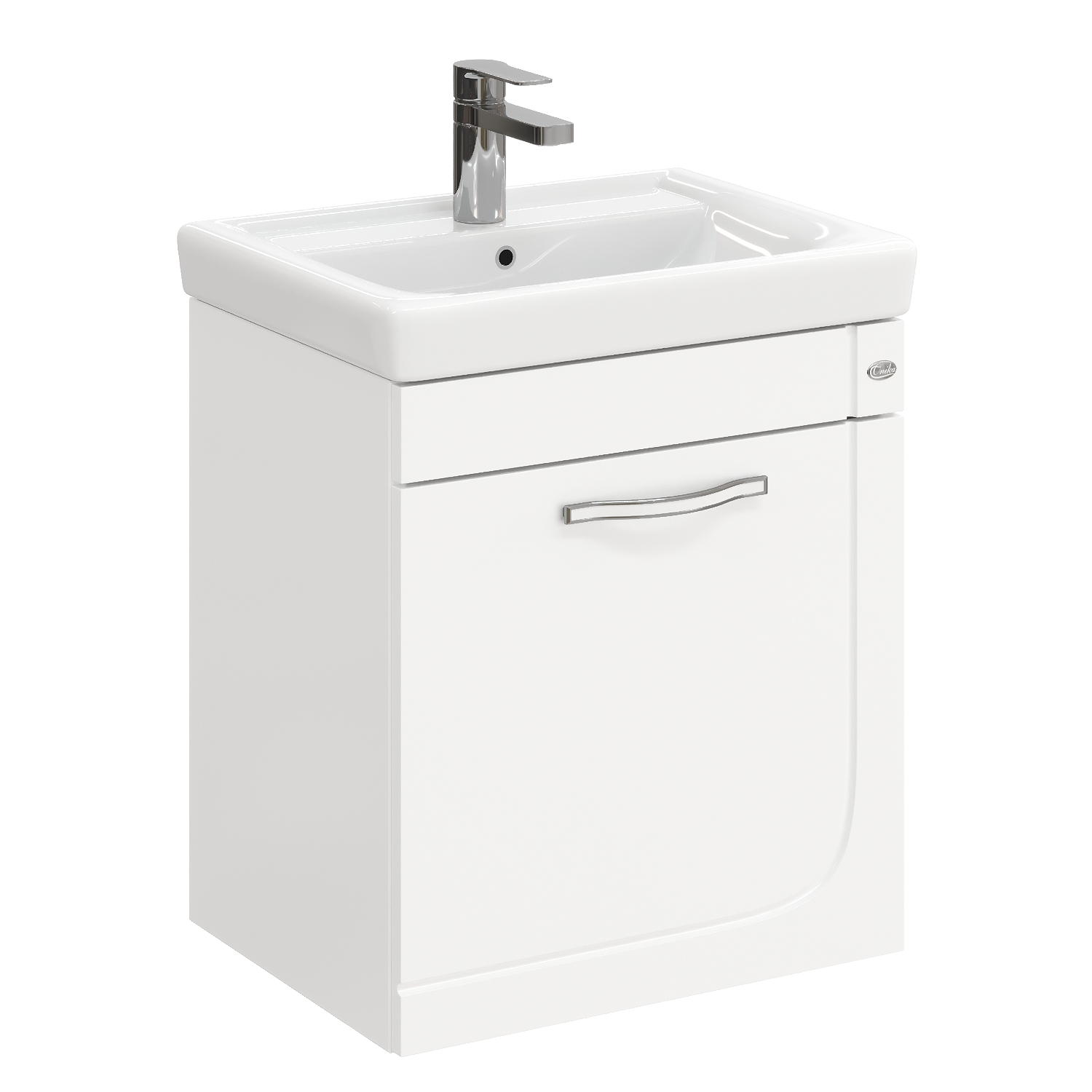 Изображение товара Тумба под раковину для ванной Onika Ирис 45.4см белая подвесная с системой плавного закрывания