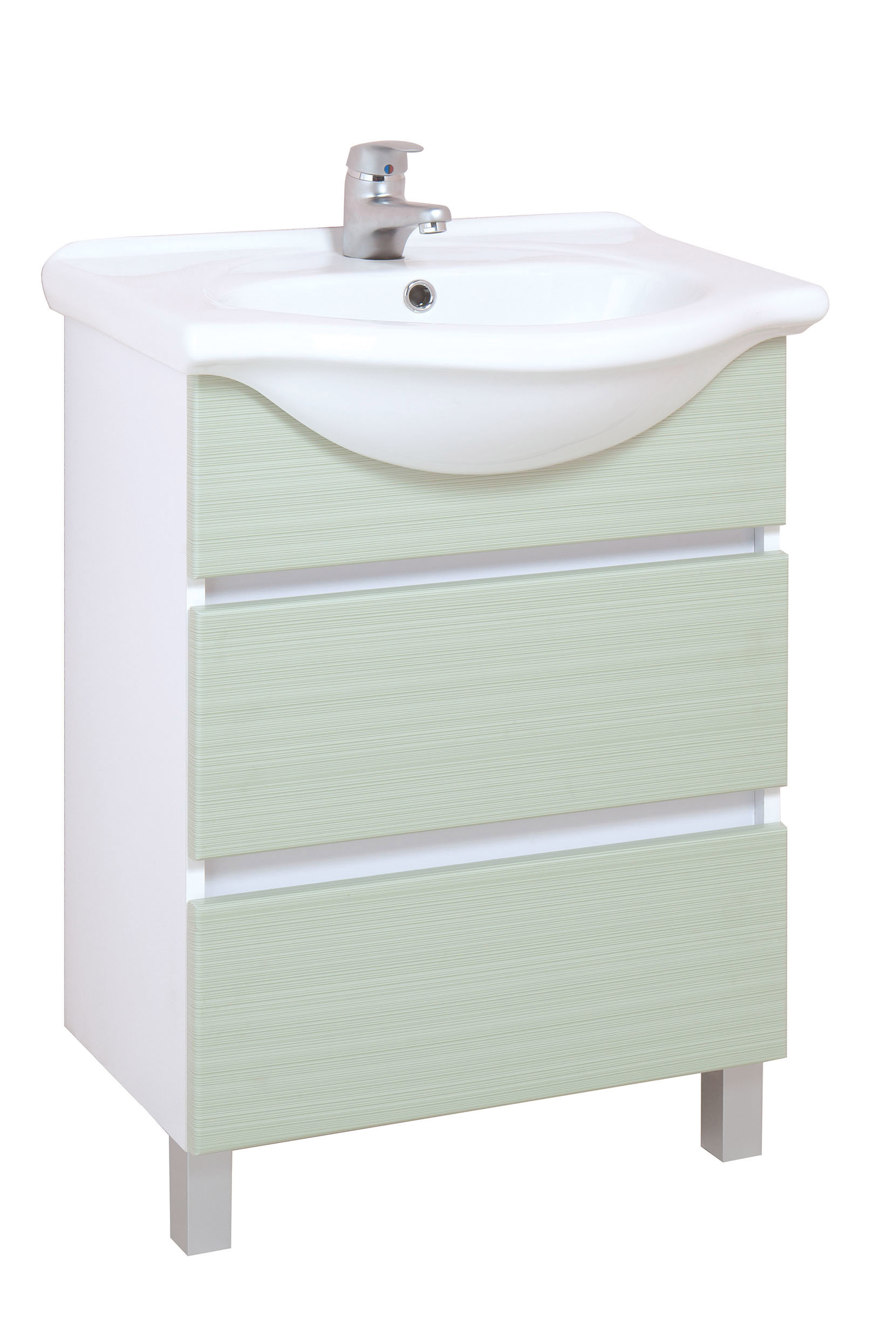 Изображение товара Тумба под раковину Onika 60 см Элита с 2 ящиками и цветом оливковый