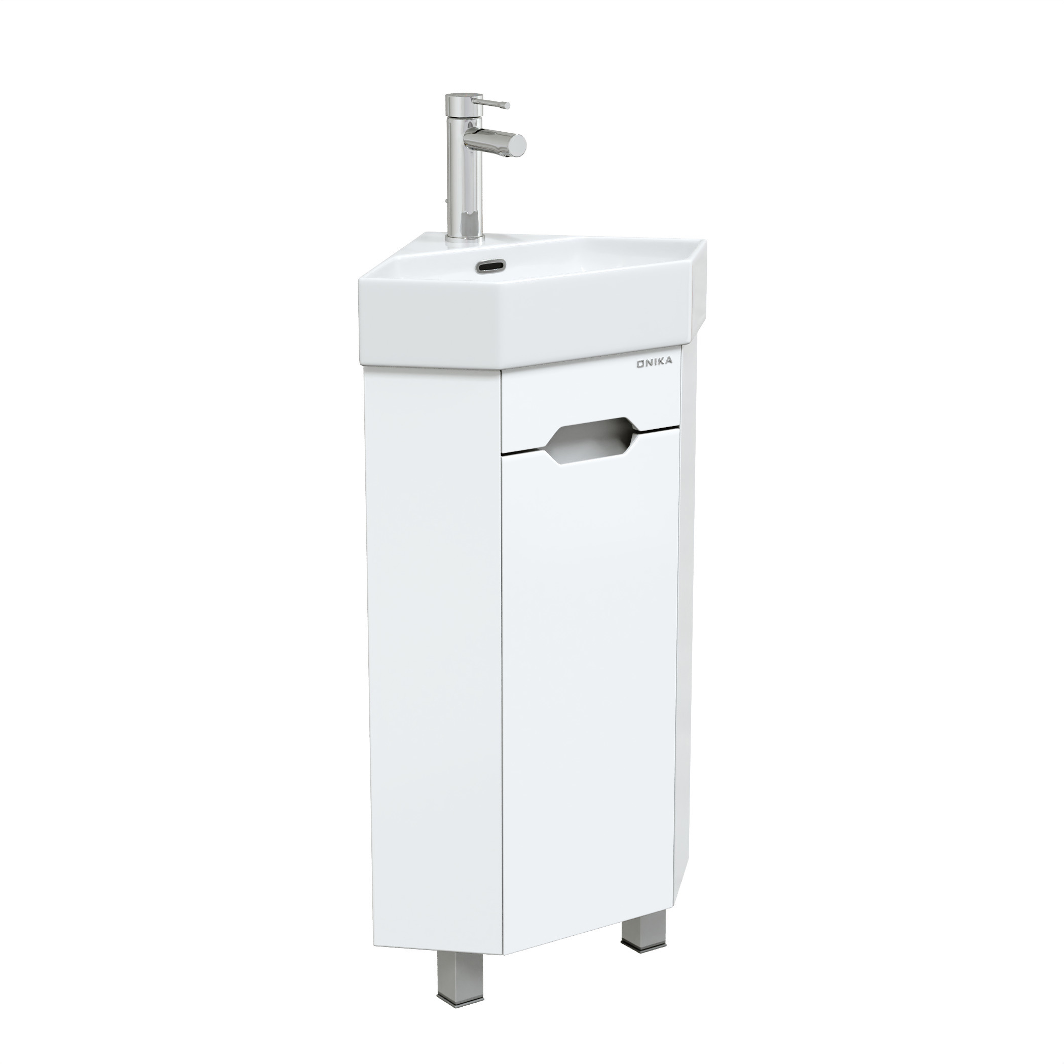 Изображение товара Тумба под раковину Onika Айленд 103501 напольная белая 48 см