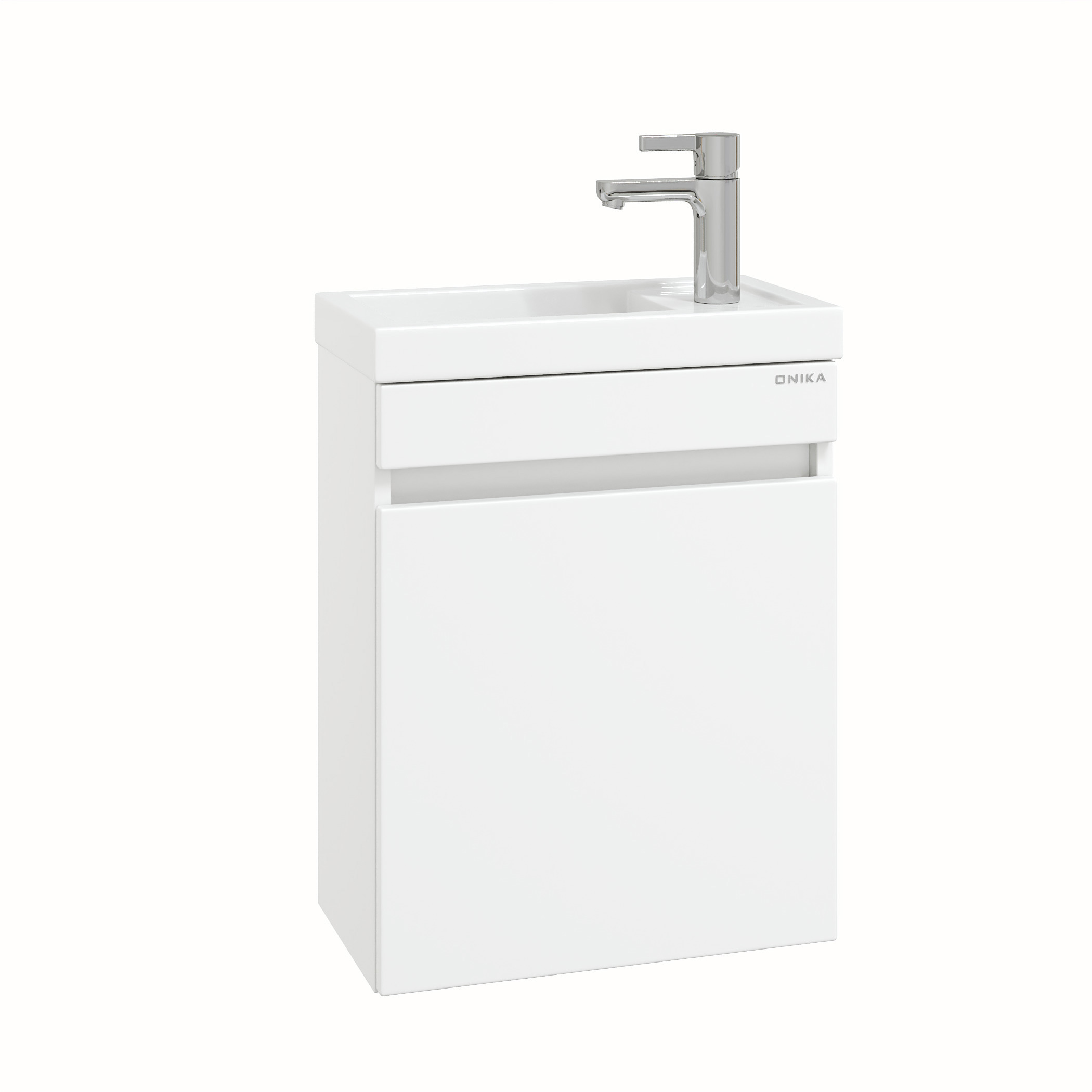 Изображение товара Тумба под раковину Onika Милтон 104513 подвесная белая 44 см