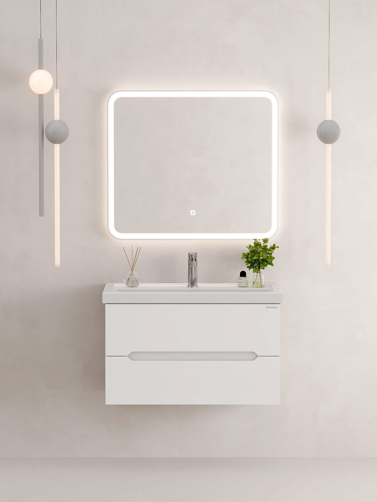 Изображение товара Тумба под раковину напольная Onika 108060 79см цвет белый