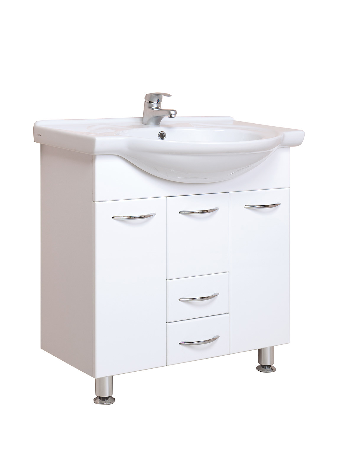 Изображение товара Тумба под раковину напольная Onika 107501 71см белая Моника