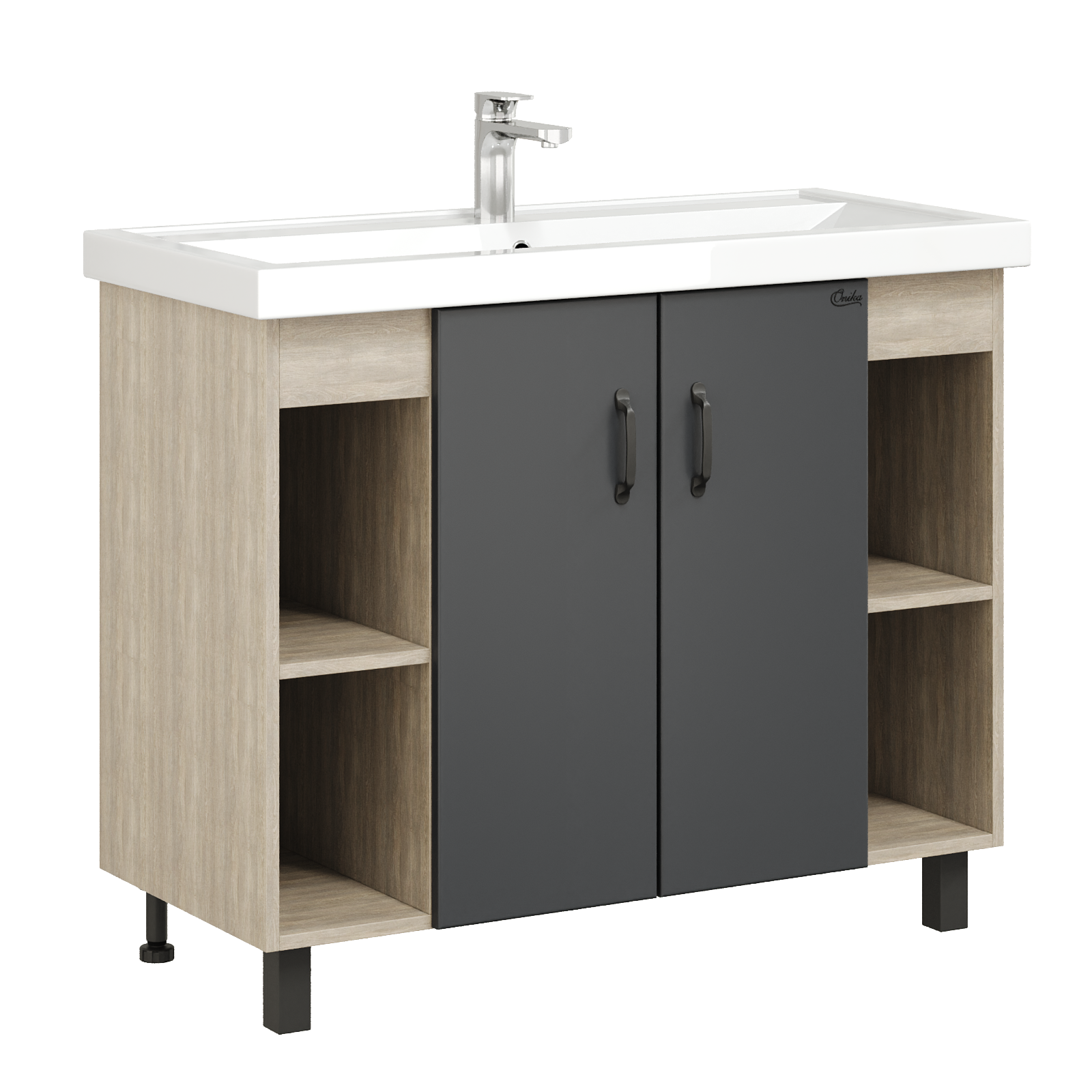 Изображение товара Тумба под раковину напольная Onika 110010 97см цвет дуб сонома