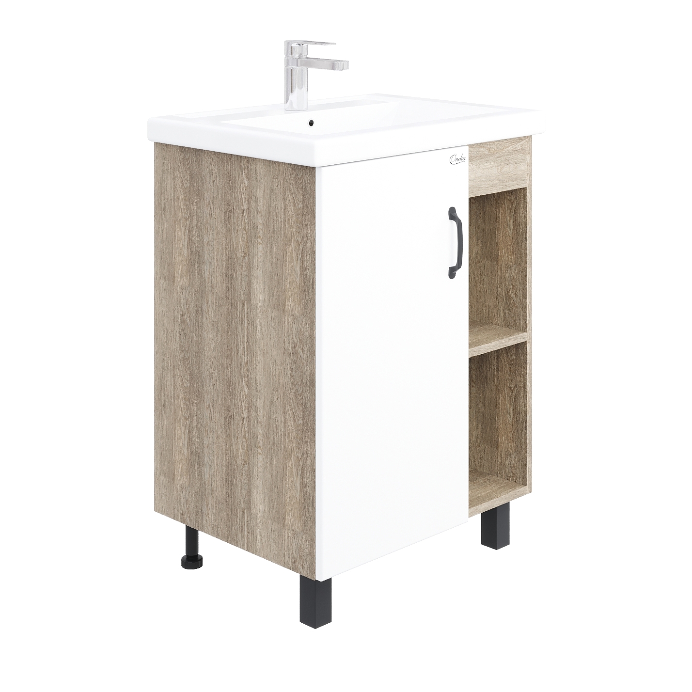 Изображение товара Тумба под раковину напольная Onika 106115 56.5см дуб сонома современный дизайн