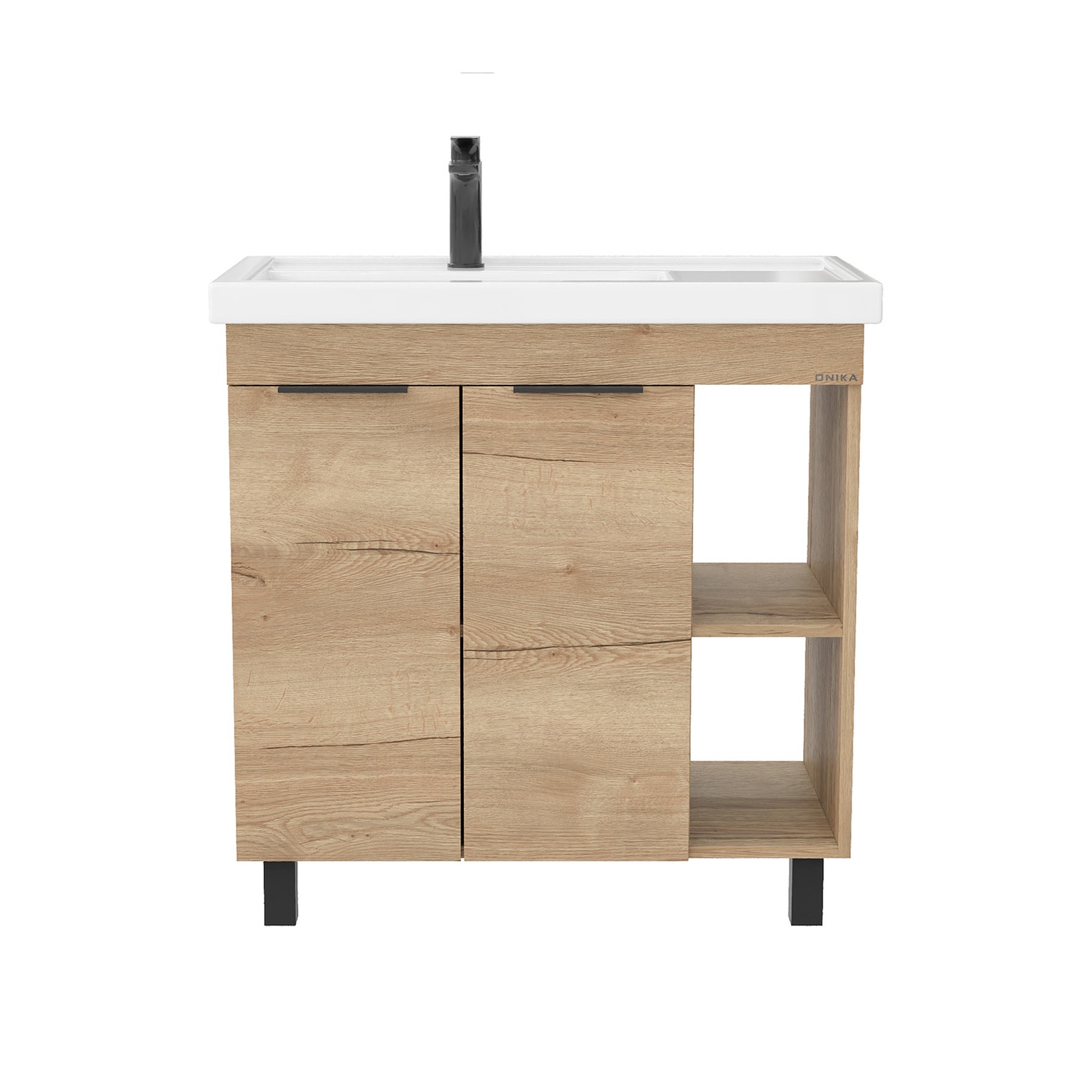 Изображение товара Напольная тумба под раковину Onika Легран 80 дуб галифакс
