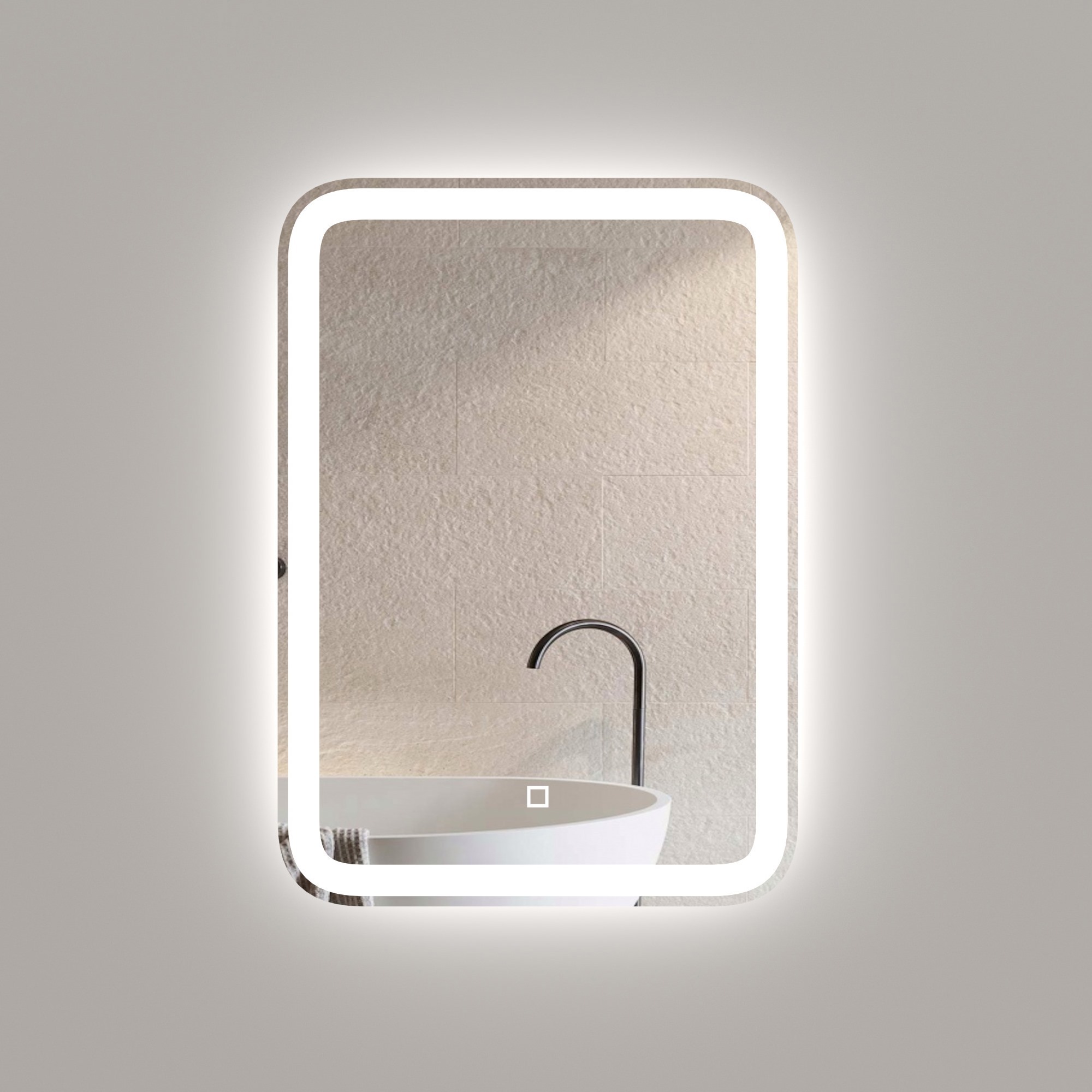 Изображение товара Зеркало для ванной комнаты Onika Магна 50 с LED подсветкой 70x50 см
