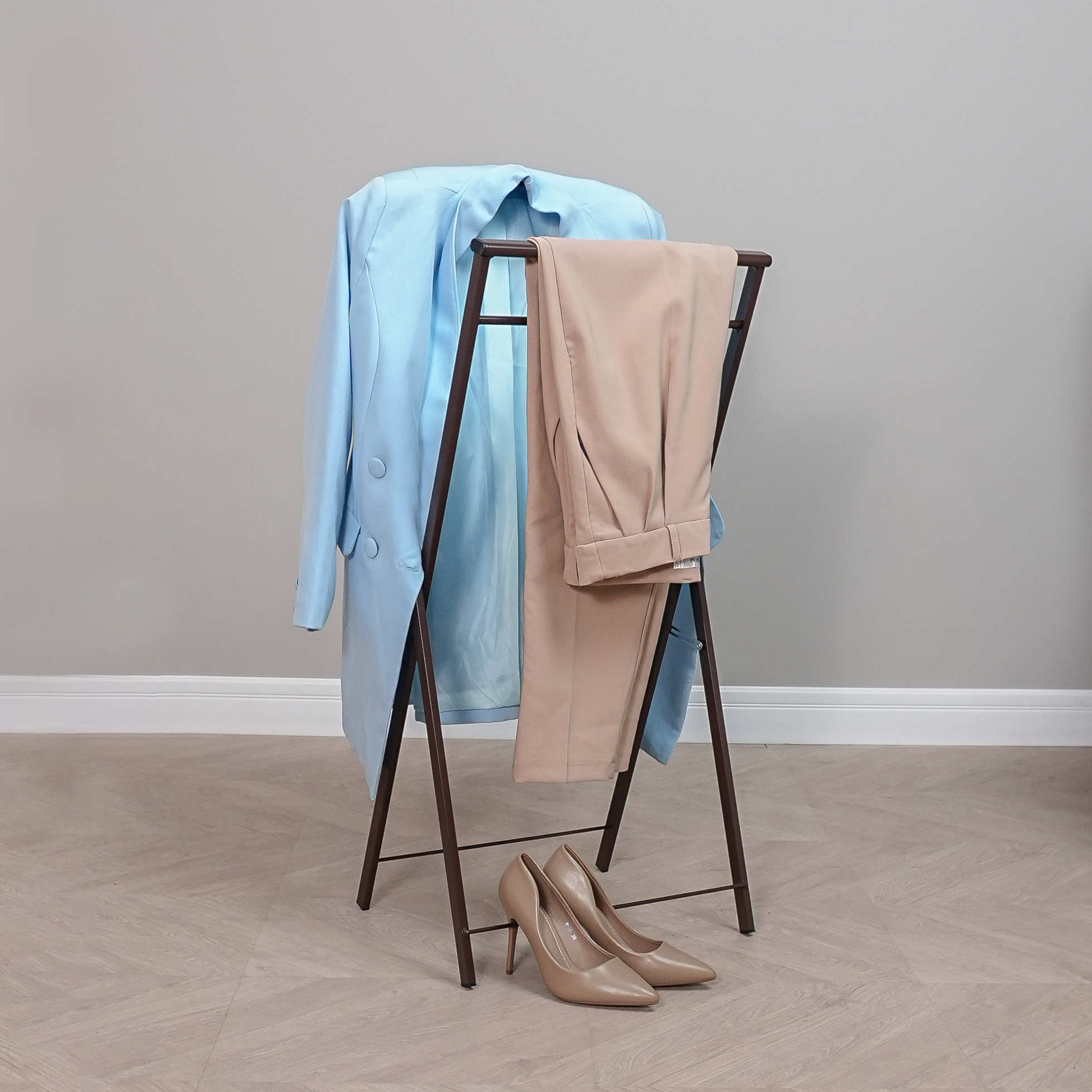 Изображение товара Напольная вешалка Зми Контур 98x31x44 см металл коричневый серия CityLine