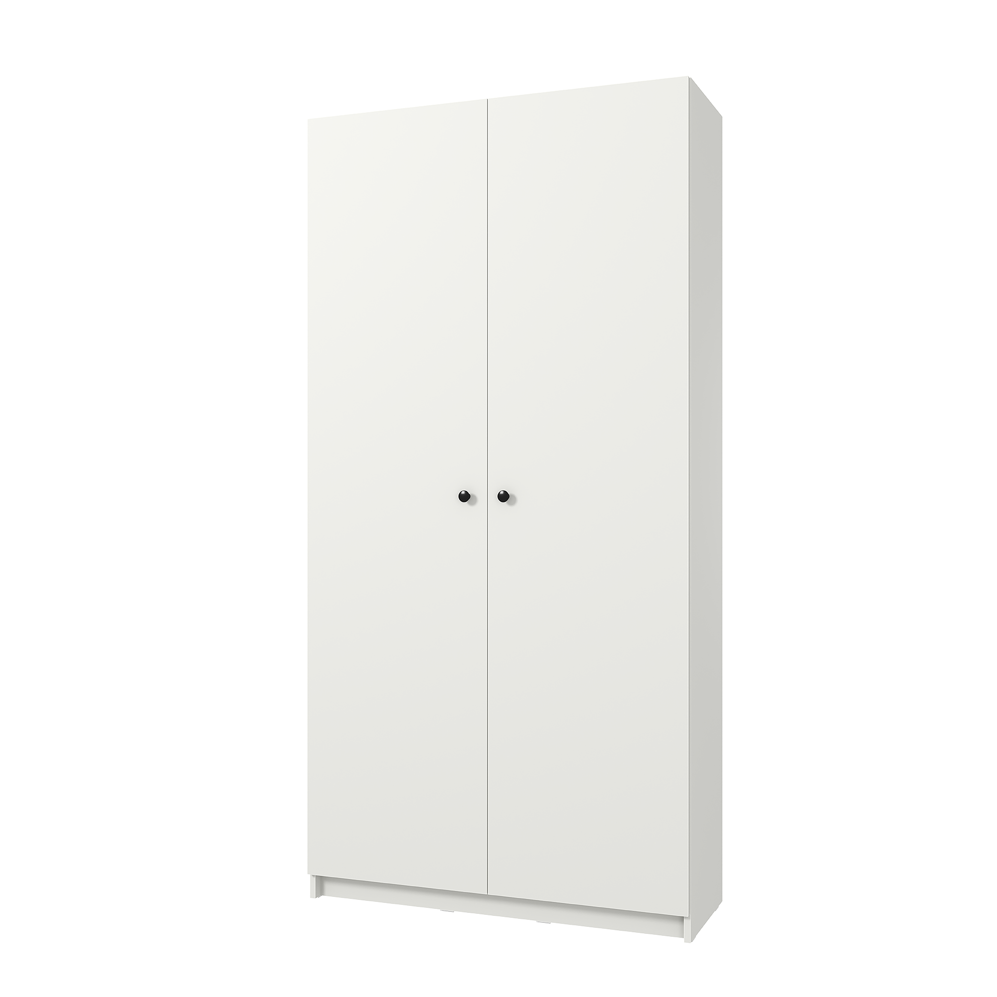 Изображение товара Шкаф распашной Турин с 2 дверями 100x200.9x37.2 см ЛДСП цвет белый