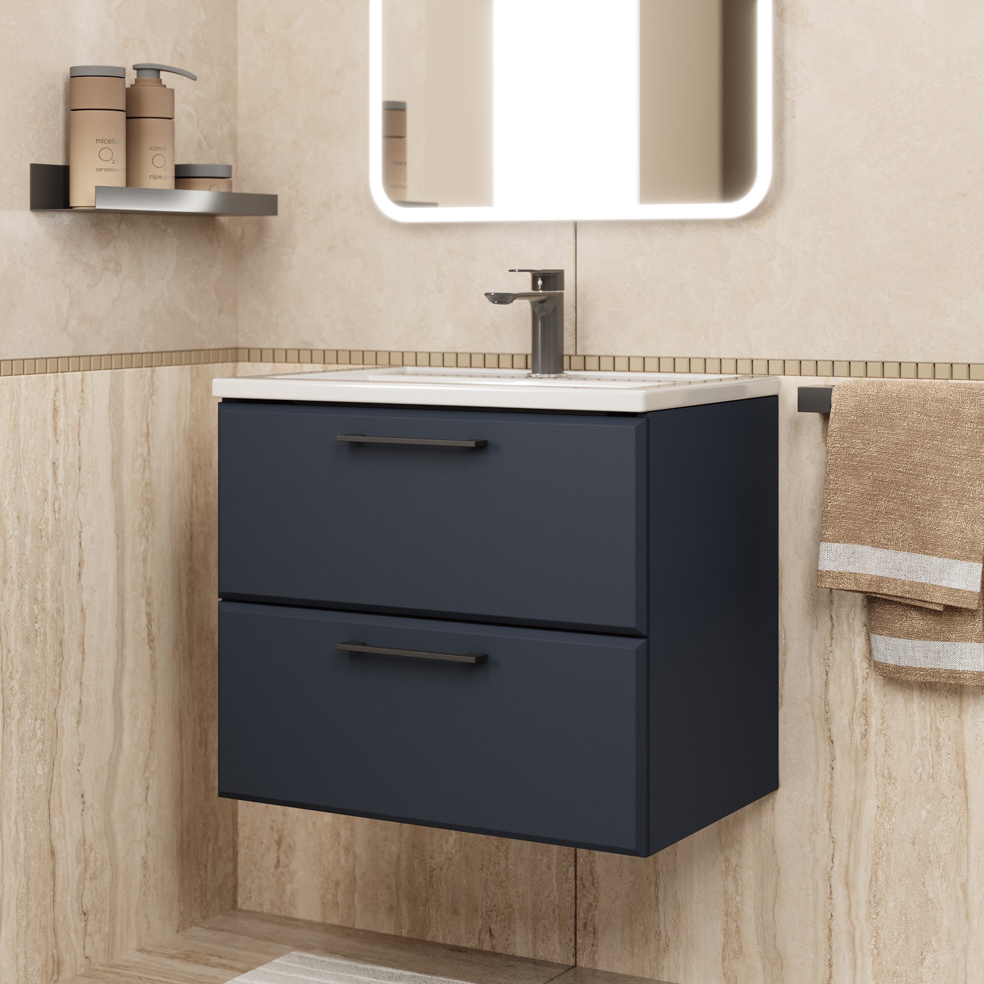 Изображение товара Tumba pod rakovinu Uperwood Foster New 60b 60 6 см черный подвесная