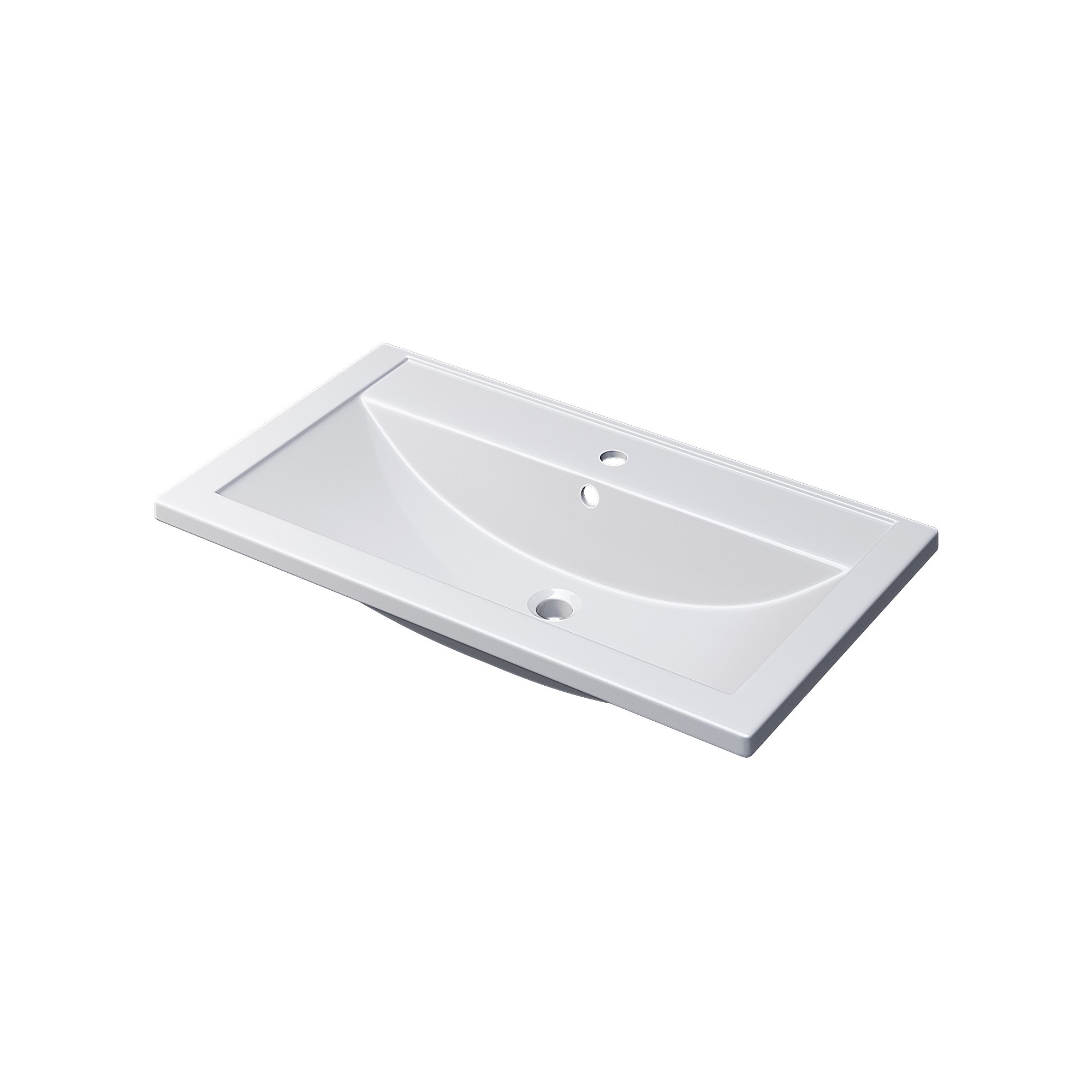 Изображение товара Тумба под раковину подвесная Uperwood KFosterNEW80w 79.6см цвет белый, с раковиной