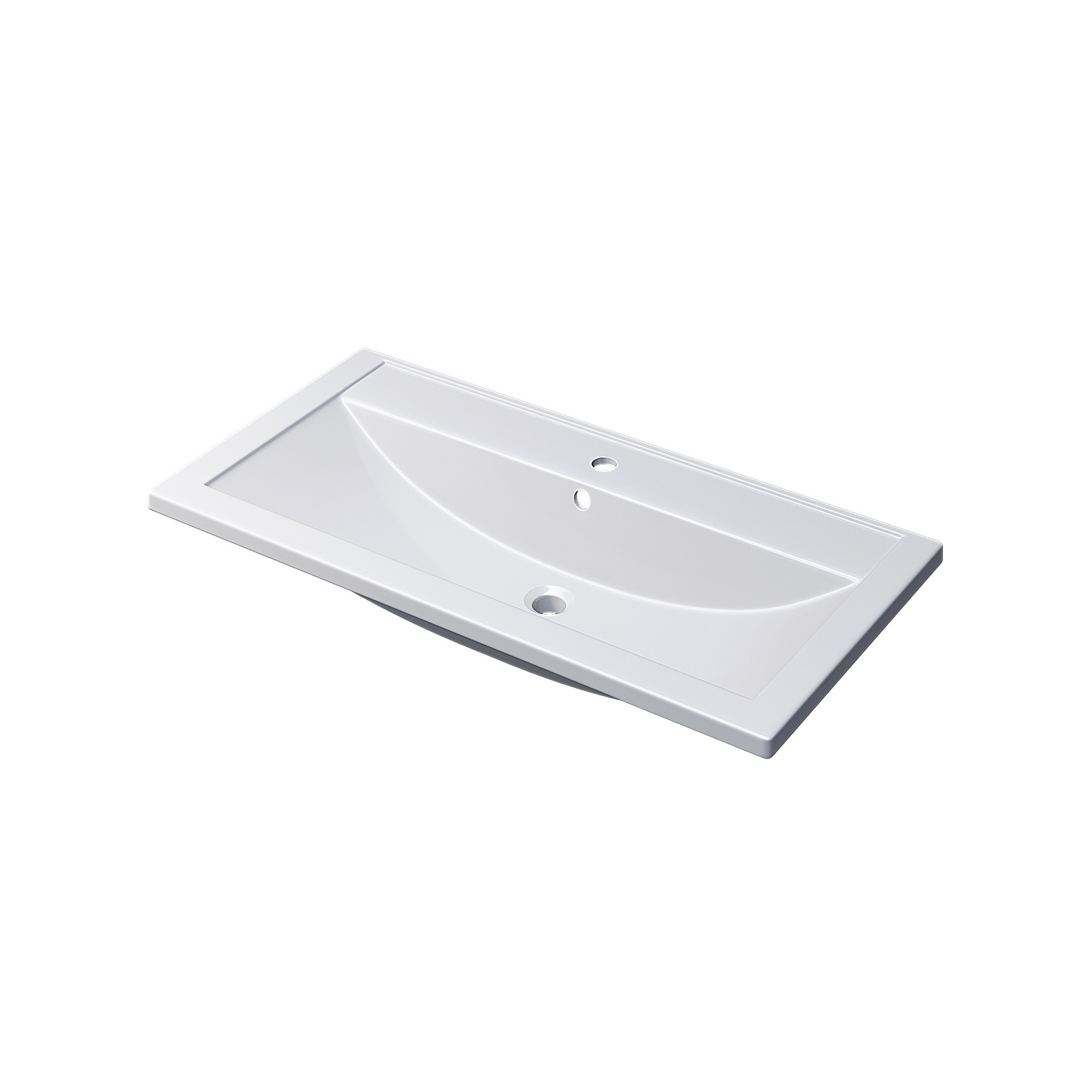 Изображение товара Тумба под раковину напольная Uperwood KFosterNEW90g 89.6см цвет серый графит, с раковиной