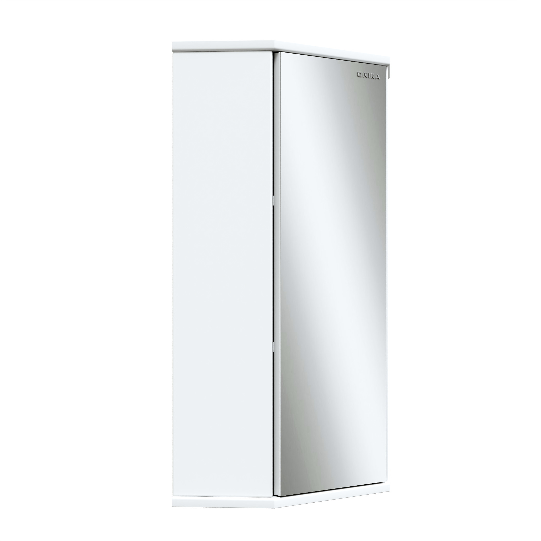 Изображение товара Шкаф зеркальный подвесной Onika 68x48см белый универсальный дизайн