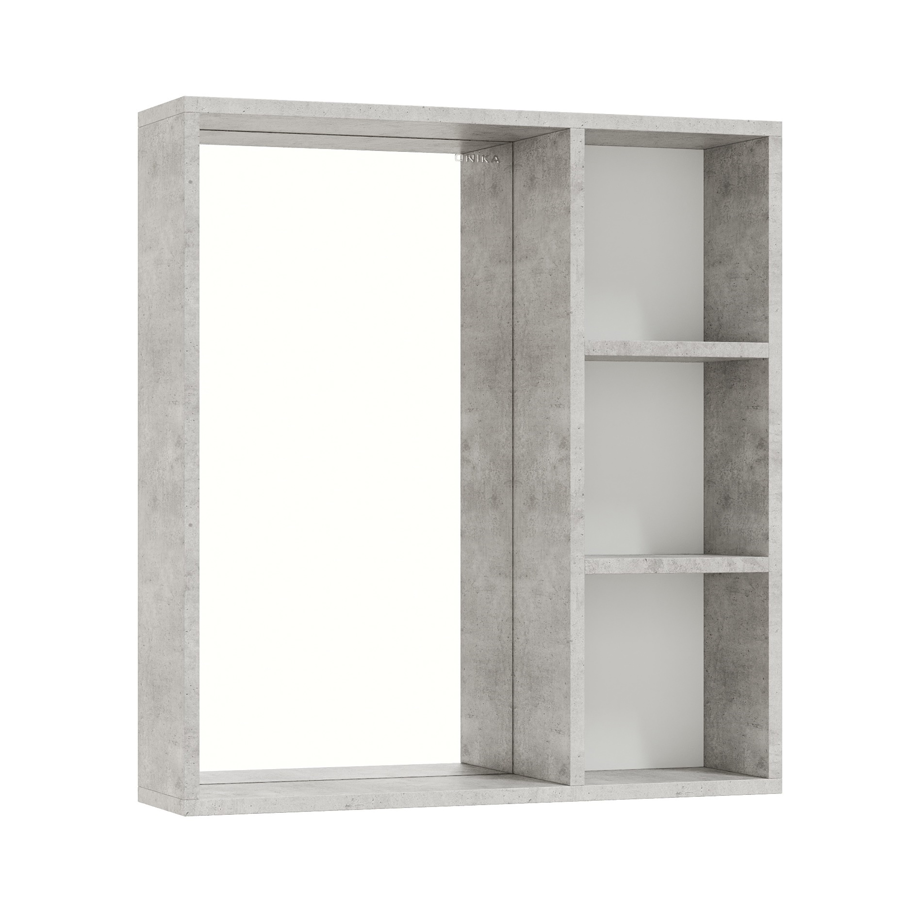 Изображение товара Шкаф зеркальный подвесной Onika 206542 65x68см цвет бетон