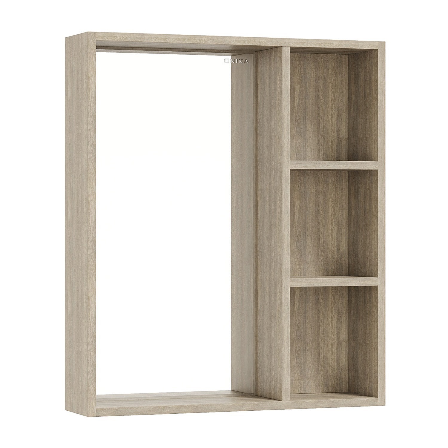 Изображение товара Зеркальный шкаф для ванной Onika 70x68 см дуб минимализм влагостойкий