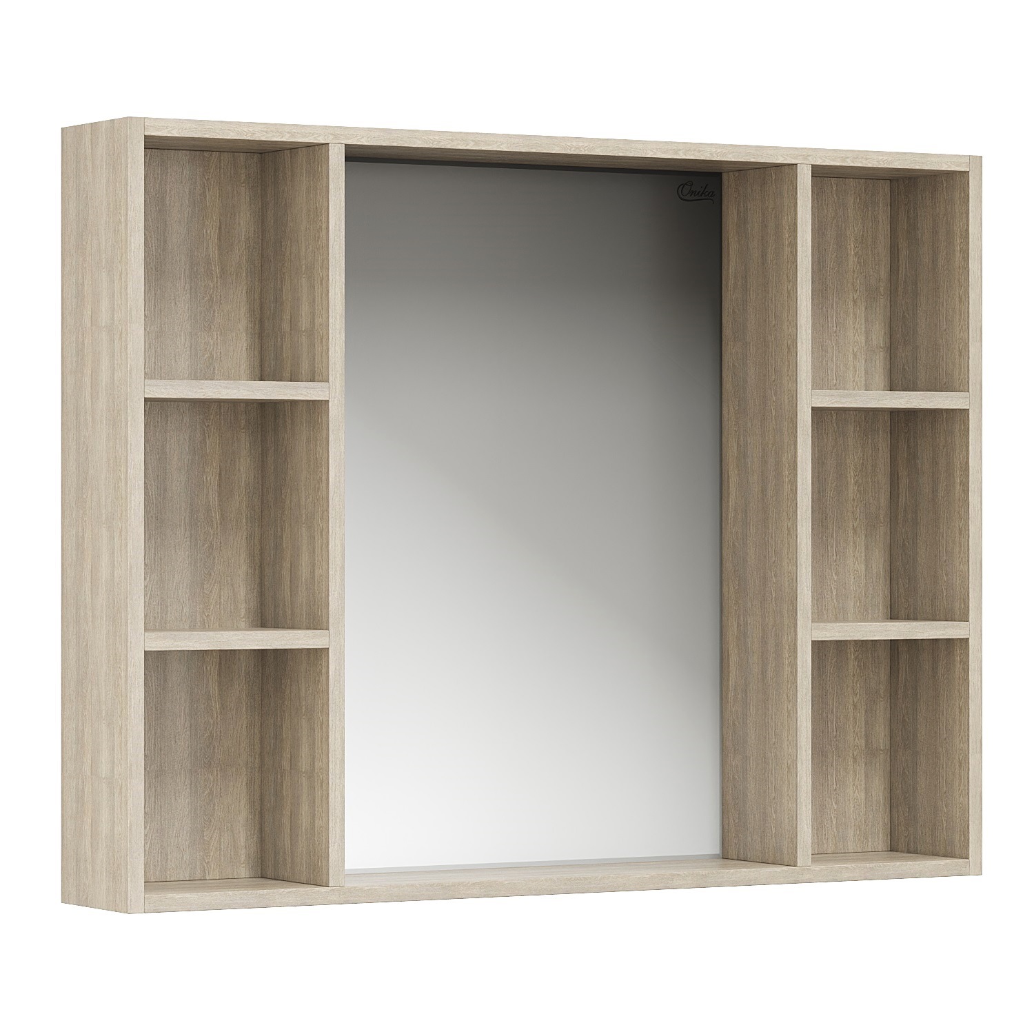 Изображение товара Шкаф зеркальный подвесной Onika 210017 100x66см цвет дуб