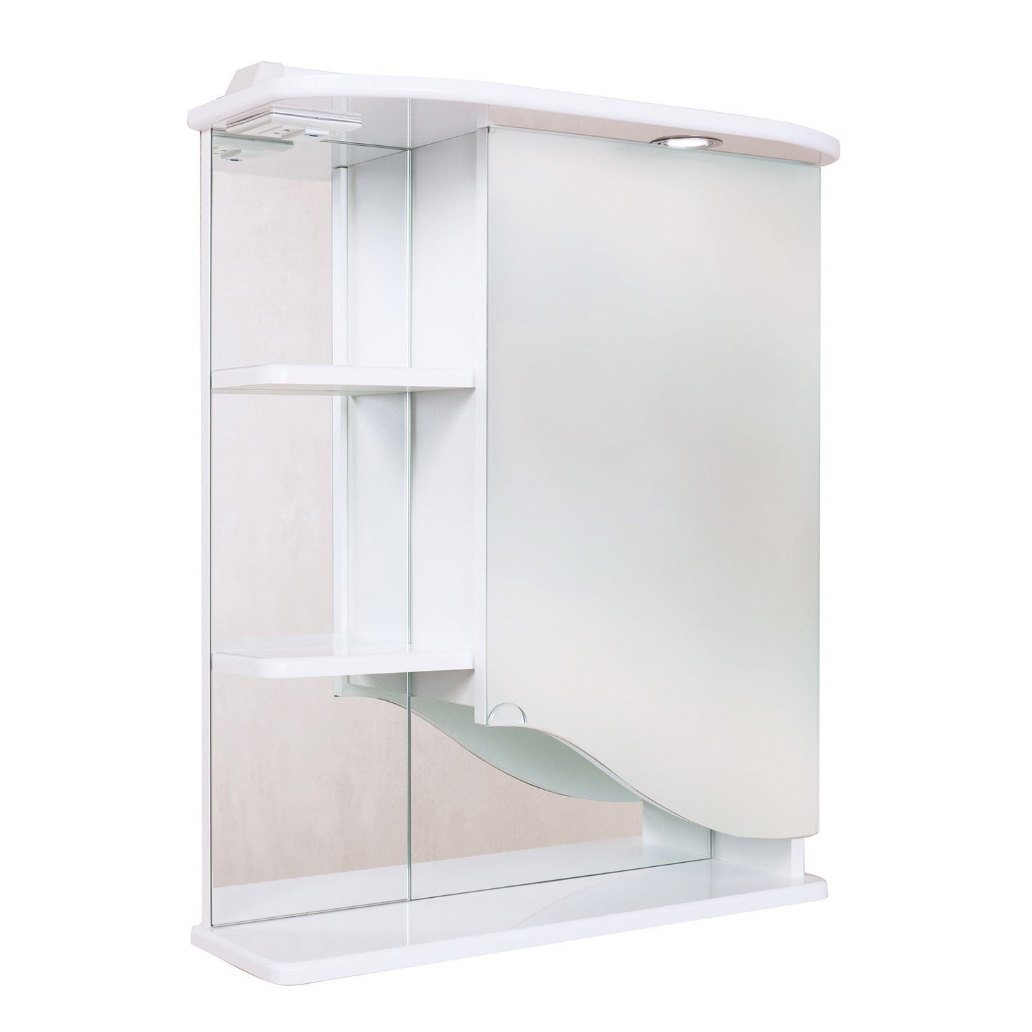 Изображение товара Шкаф для ванной комнаты с зеркалом и подсветкой ONIKA Виола 60x24x71 см