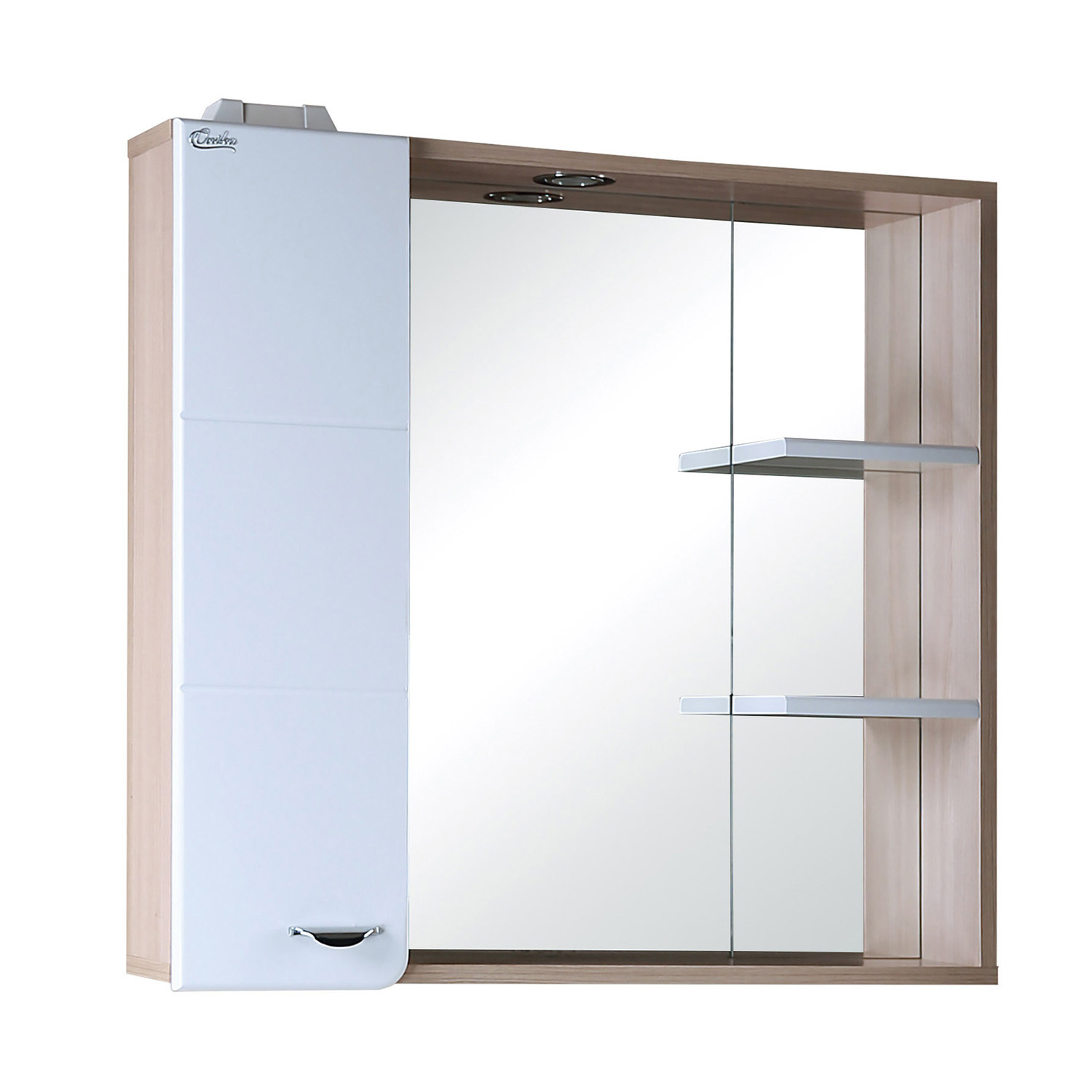Изображение товара Шкаф для ванной комнаты Onika 207519 с подсветкой 71.6x75см