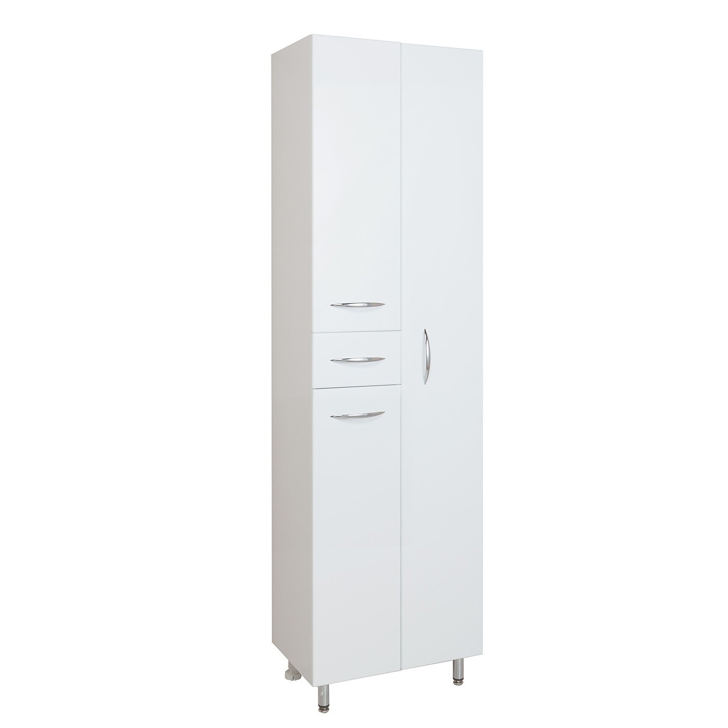 Изображение товара Напольный шкаф пенал для ванной комнаты ONIKA Модерн белый 52x180см