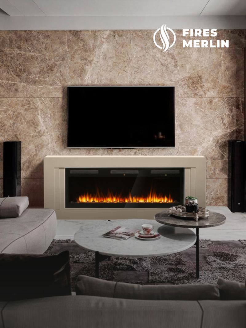 Изображение товара Каминокомплект FIRES MERLIN Stockholm 50 BG с очагом Emerald 50