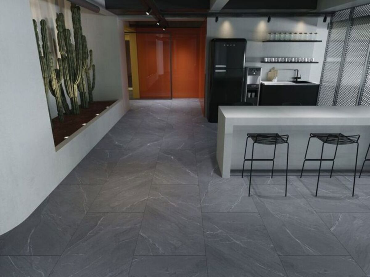 Изображение товара Керамогранит Lagom Antracit 59.5x119.5 см серый для стен и пола