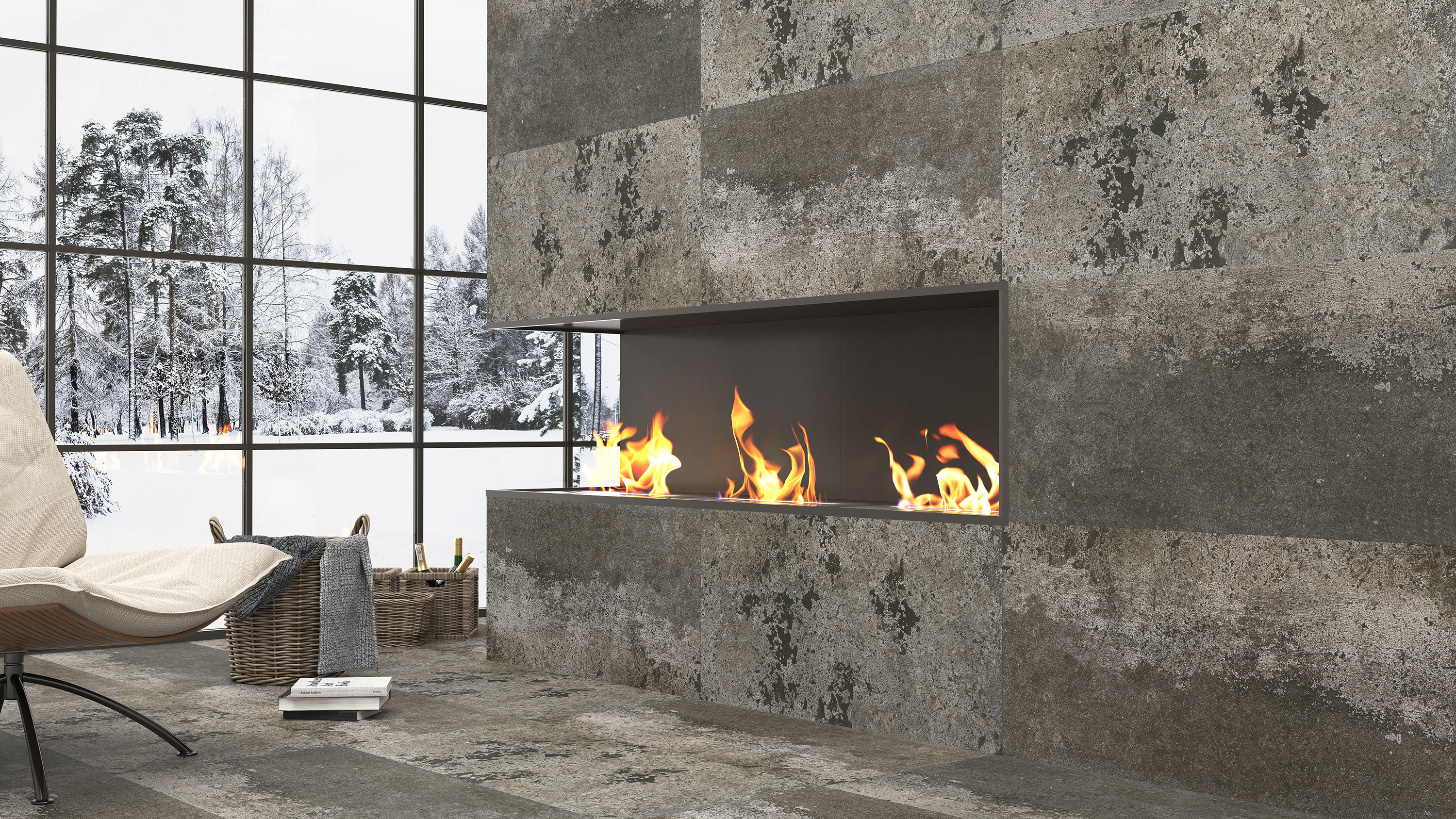 Изображение товара Керамогранит Bien Majorca Tiffany Gr atracite (BETON GRI) LAPPATO 59.5x119.5см цвет серый