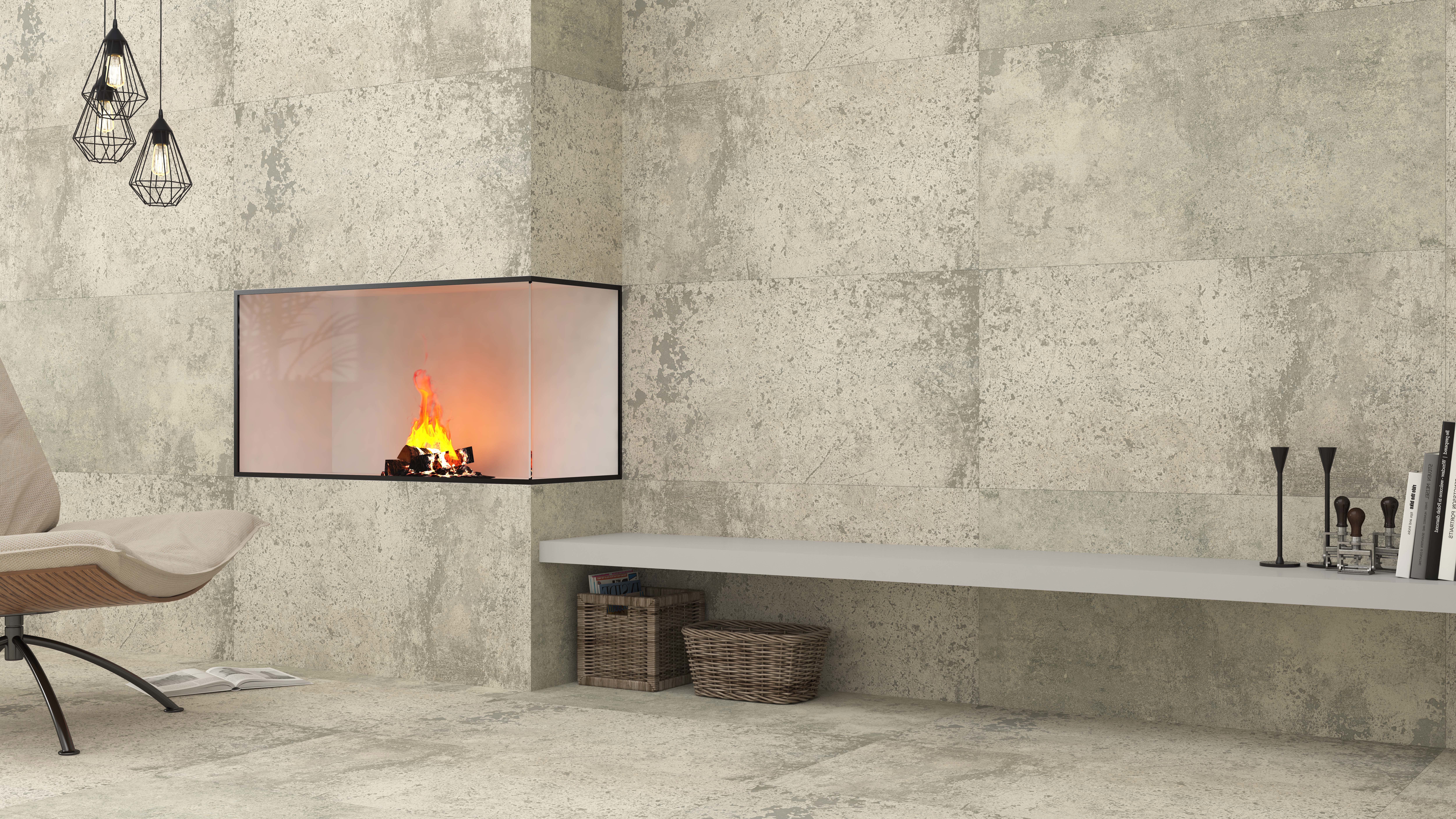Изображение товара Керамогранит Bien Majorc Tiffany Gr grey (BETON BIANCO) LAPPATO 59.5x119.5см цвет серый