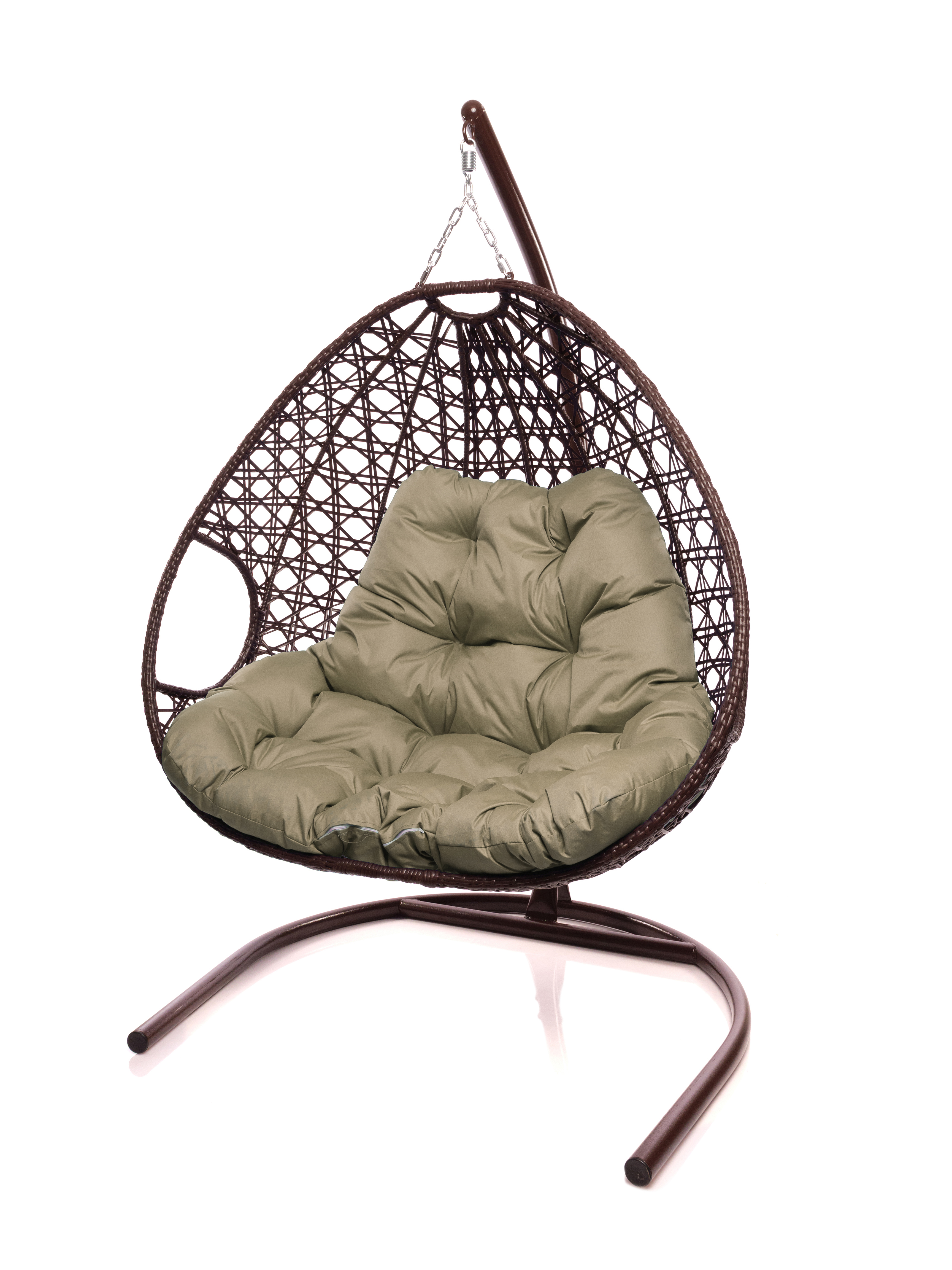 Изображение товара Кресло подвесное M-group 11510201 Люкс 2-х местные до 160 кг коричневый